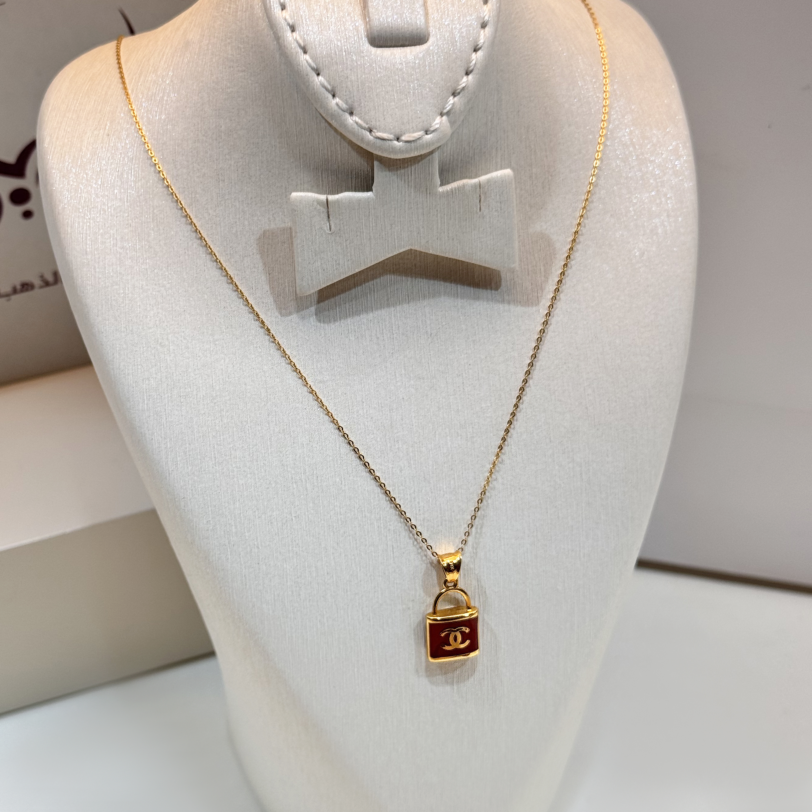 21-karat gold choker, Turkish made - (H-1408)