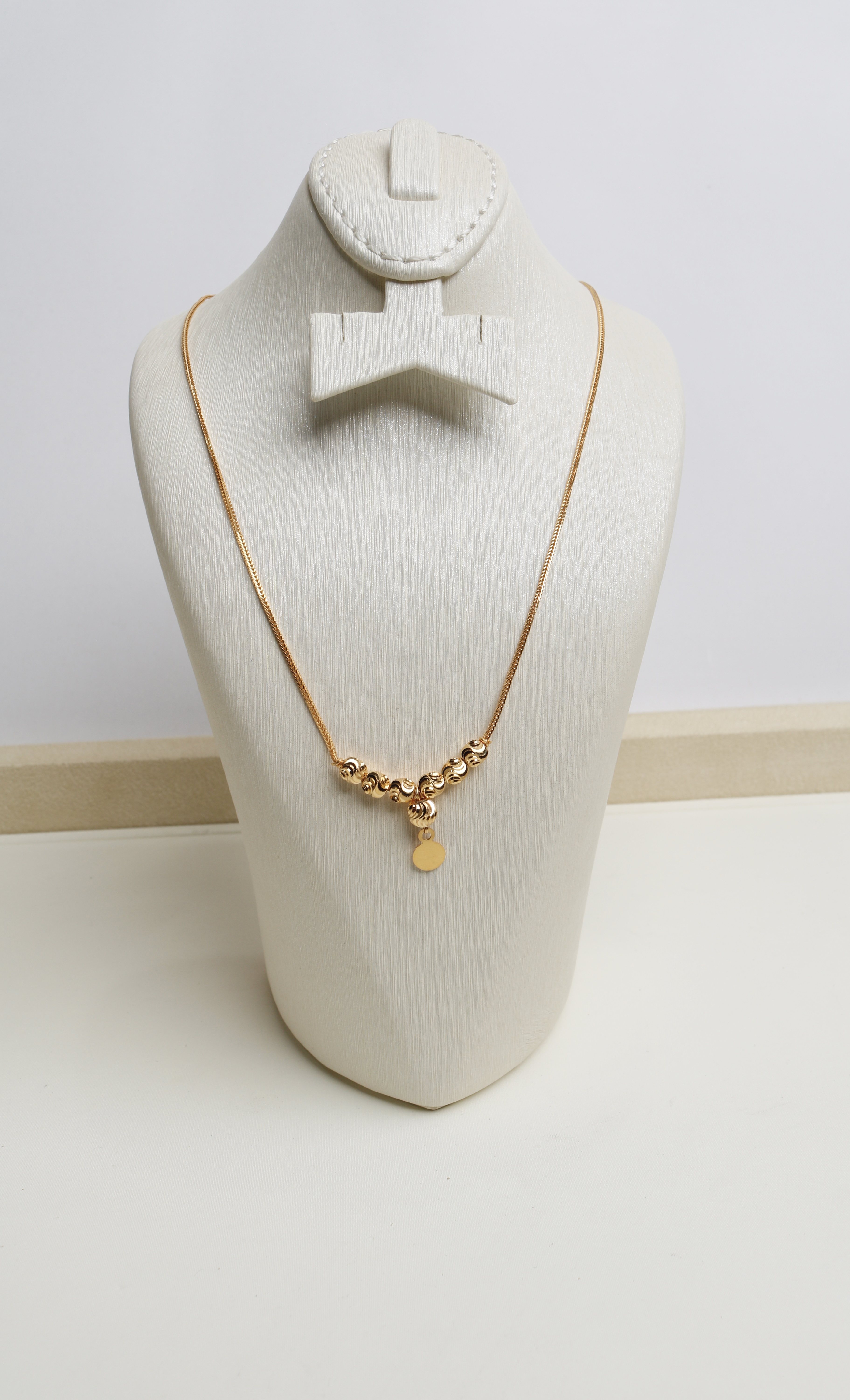 21-karat gold choker, Turkish made - (H-1465)