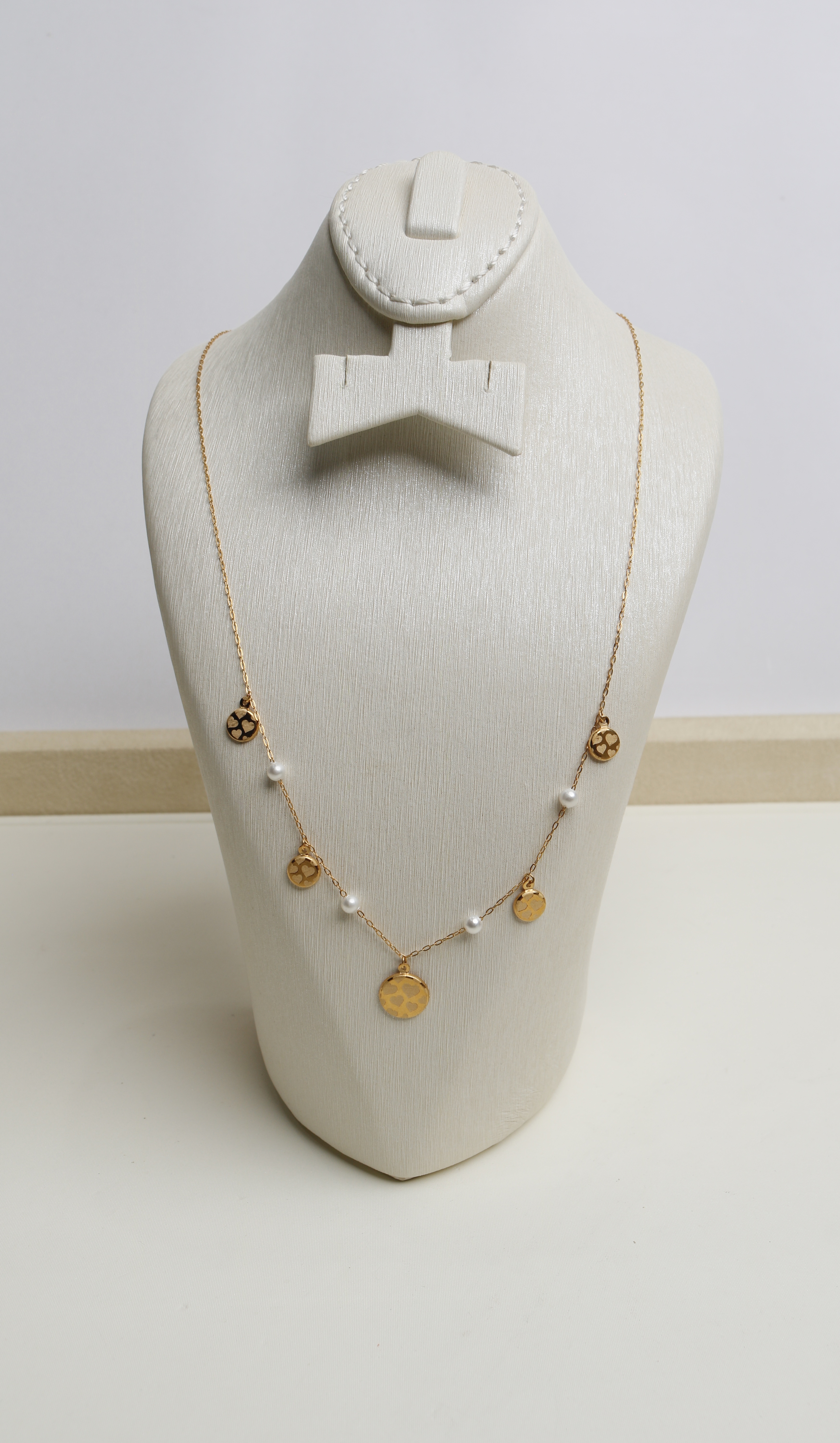 21-karat gold choker, Turkish made - (H-1471)