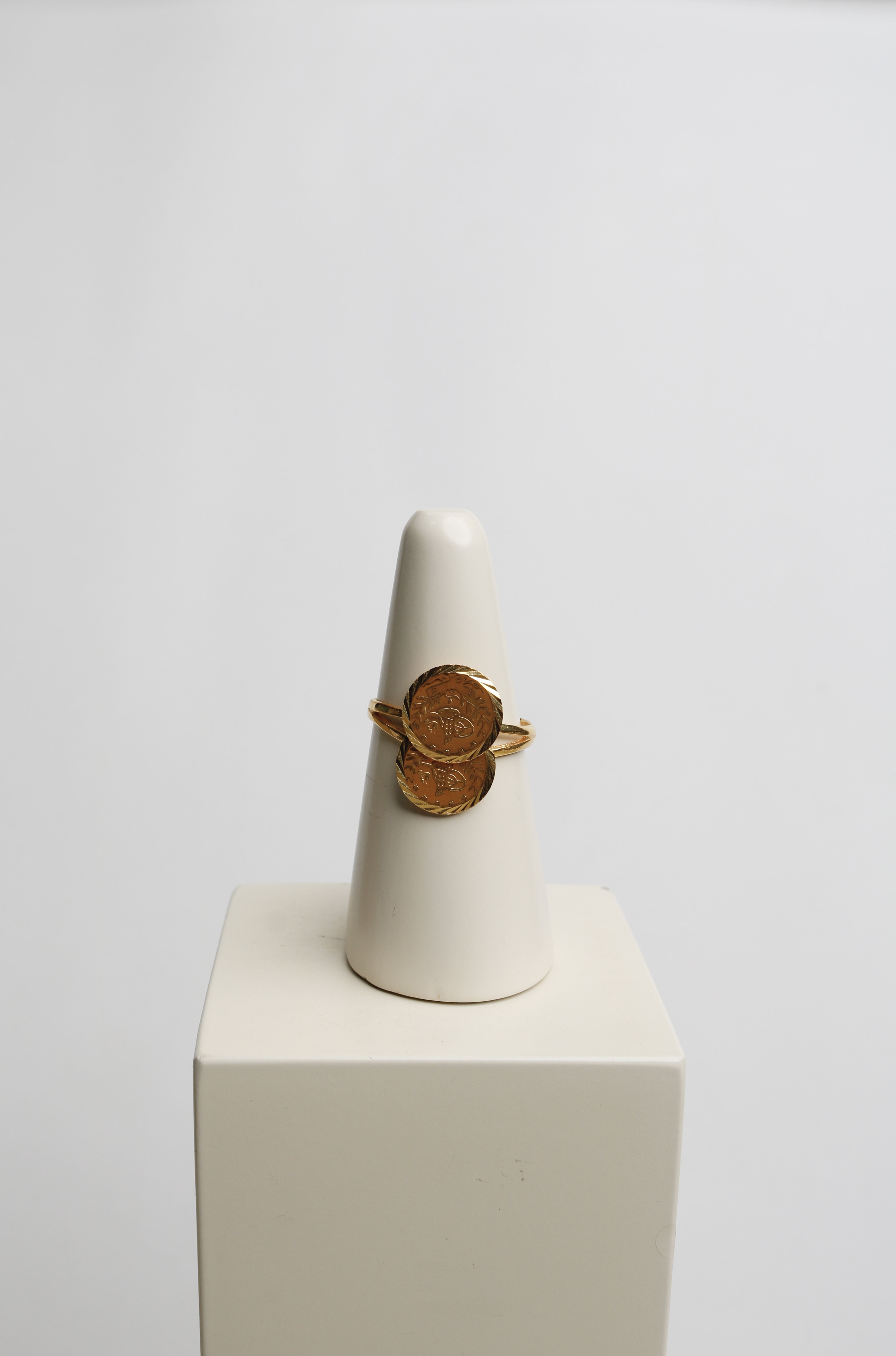 21-karat gold ring, Turkish made - (H-1474)