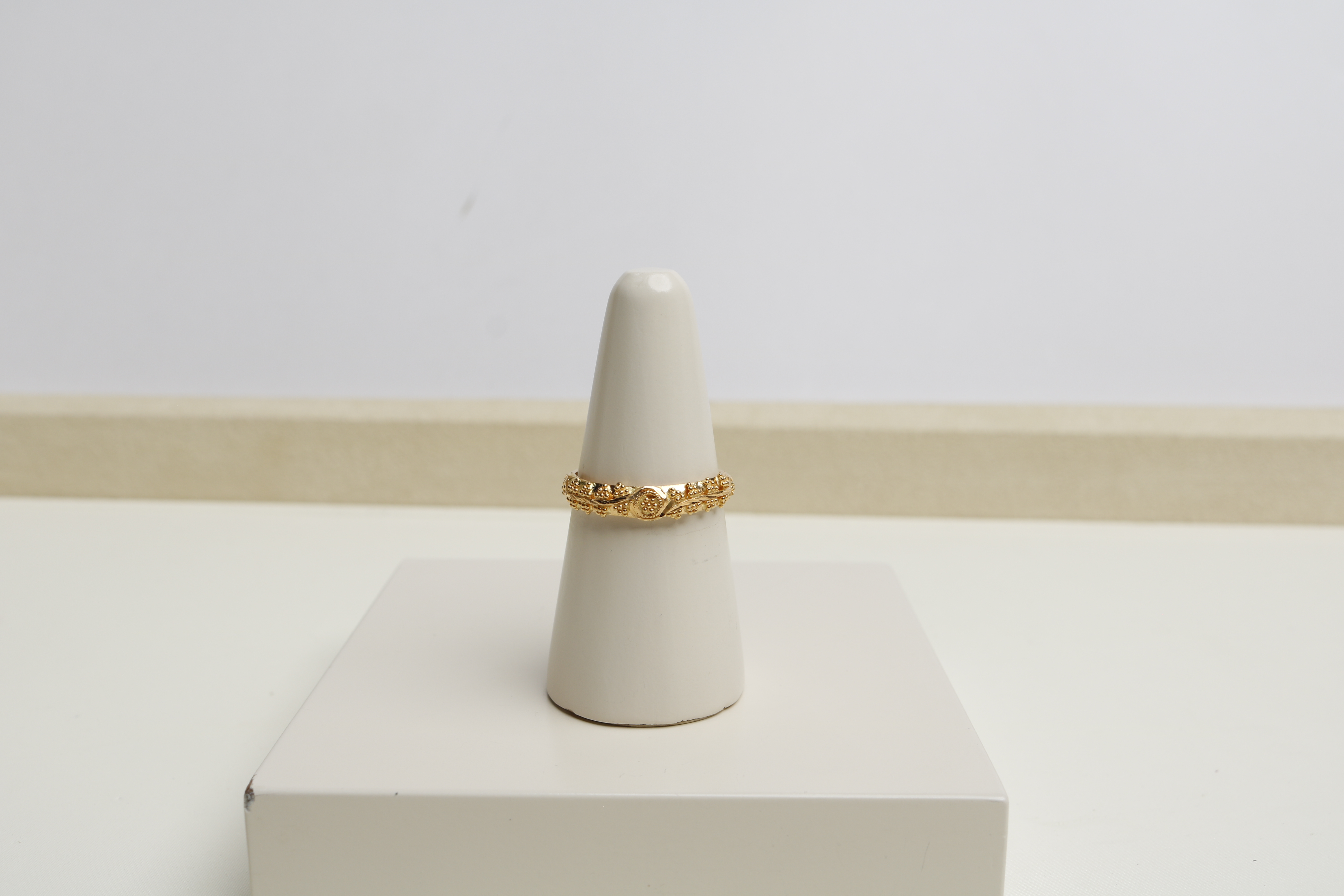 21-karat gold ring, Turkish made - (H-1477)