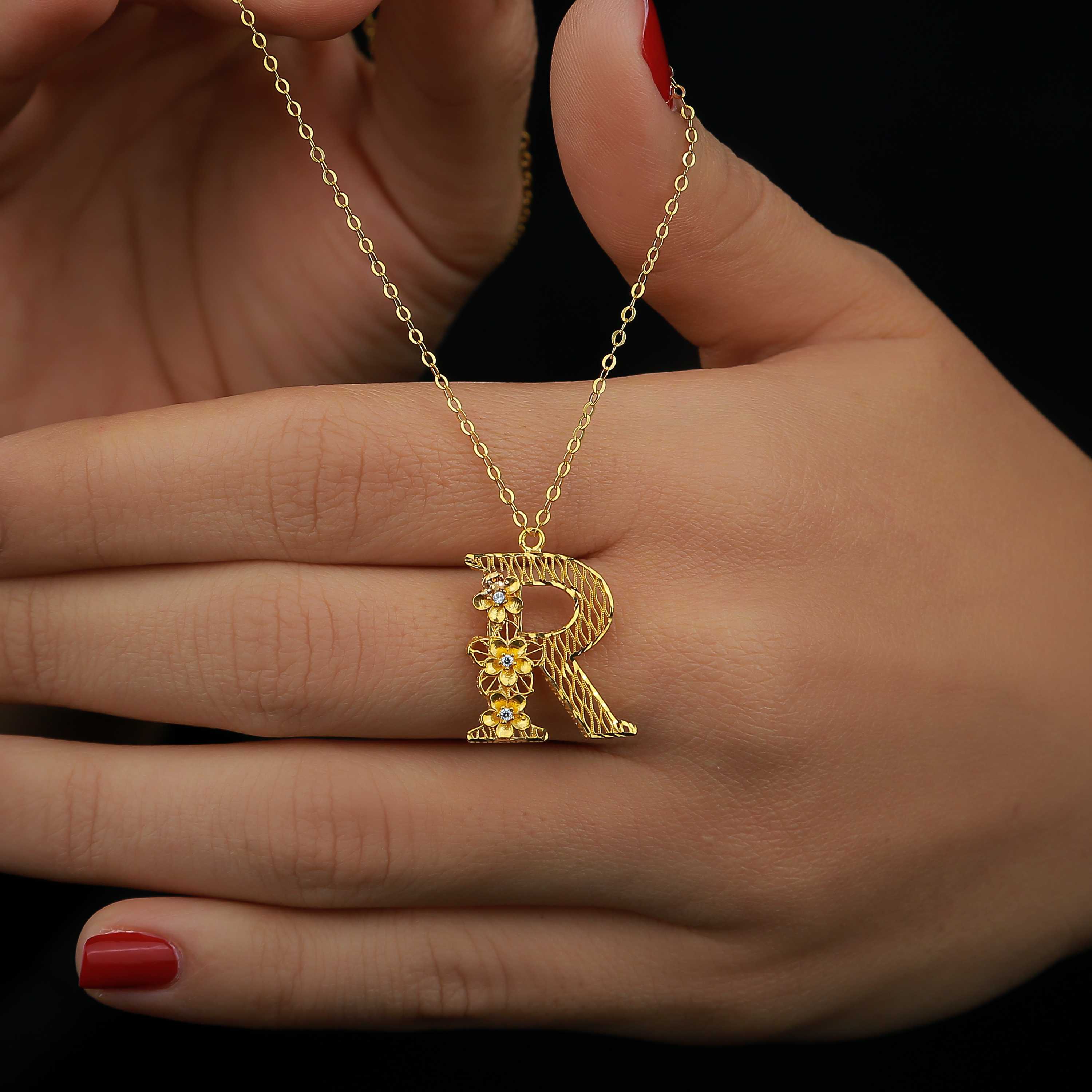 21-karat gold choker, made in Turkey - (H-0152)