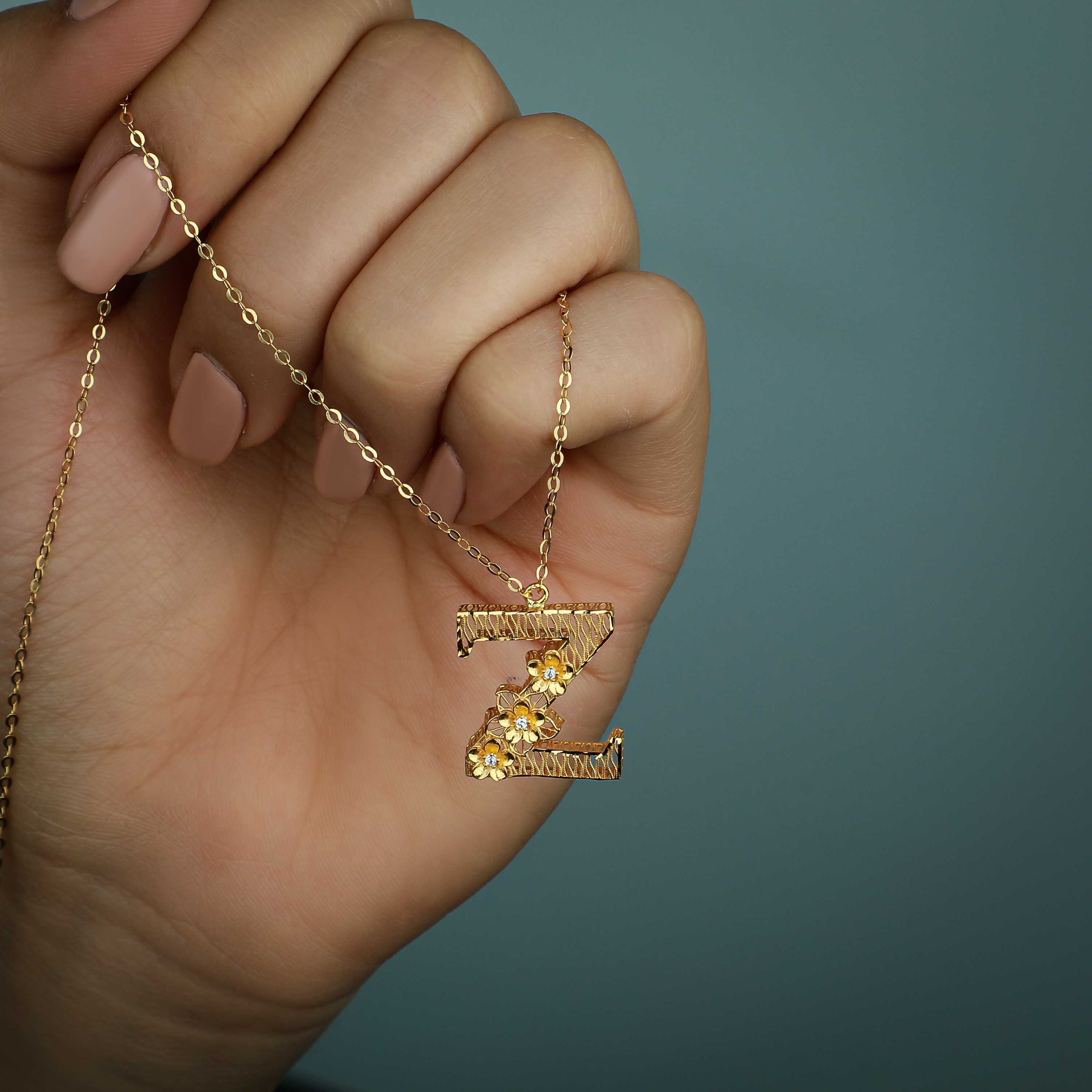 21-karat gold choker, made in Turkey - (H-0153)