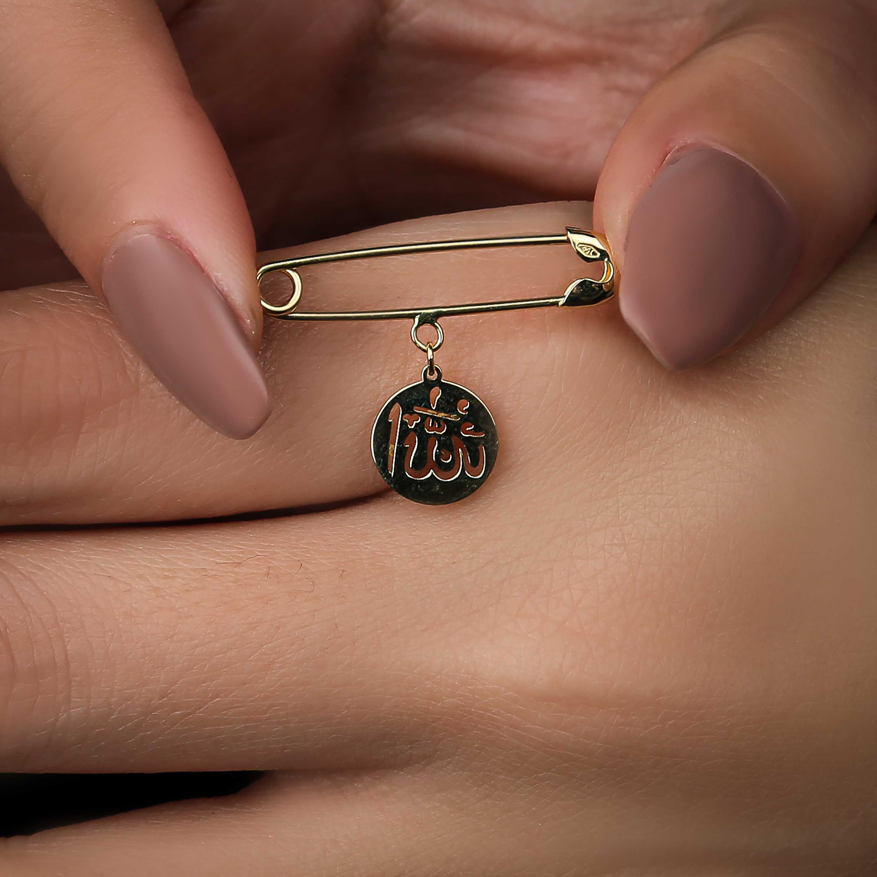 18 karat gold brooch, Turkish made - (H-0157)