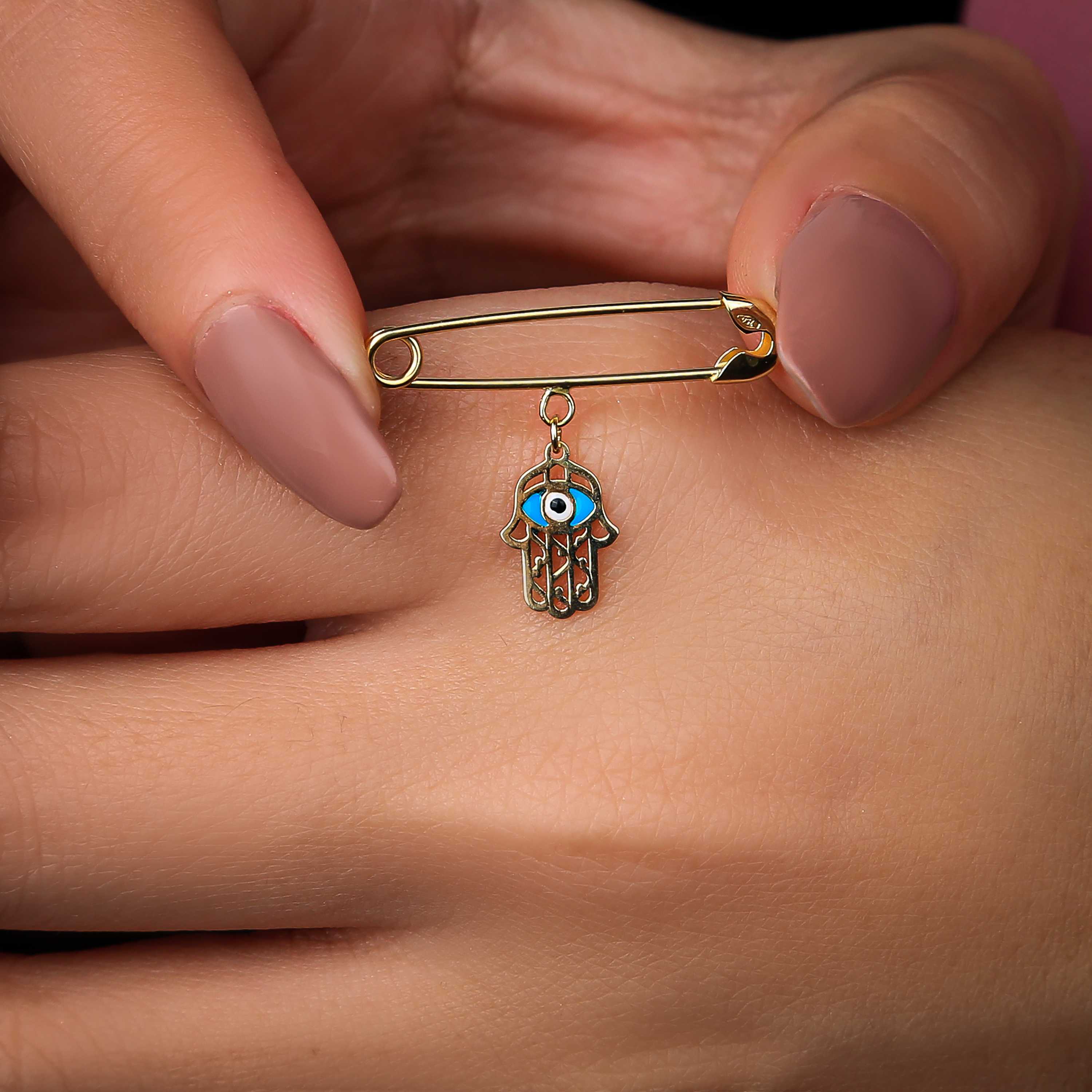 18 karat gold brooch, Turkish made - (H-0162)