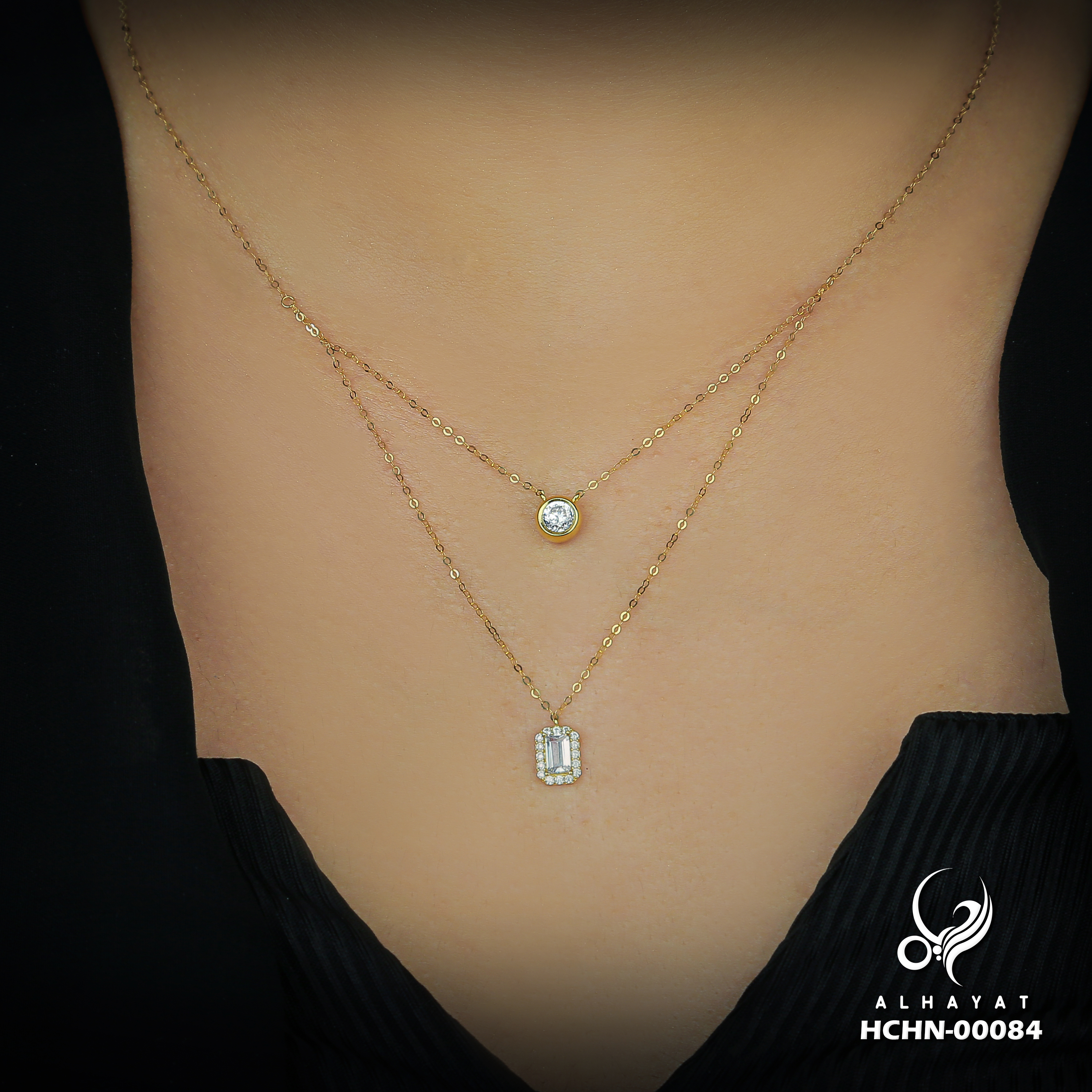 18 karat gold choker, made in Turkey - (H-0018) 18 karat gold choker, made in Turkey - (H-0018)