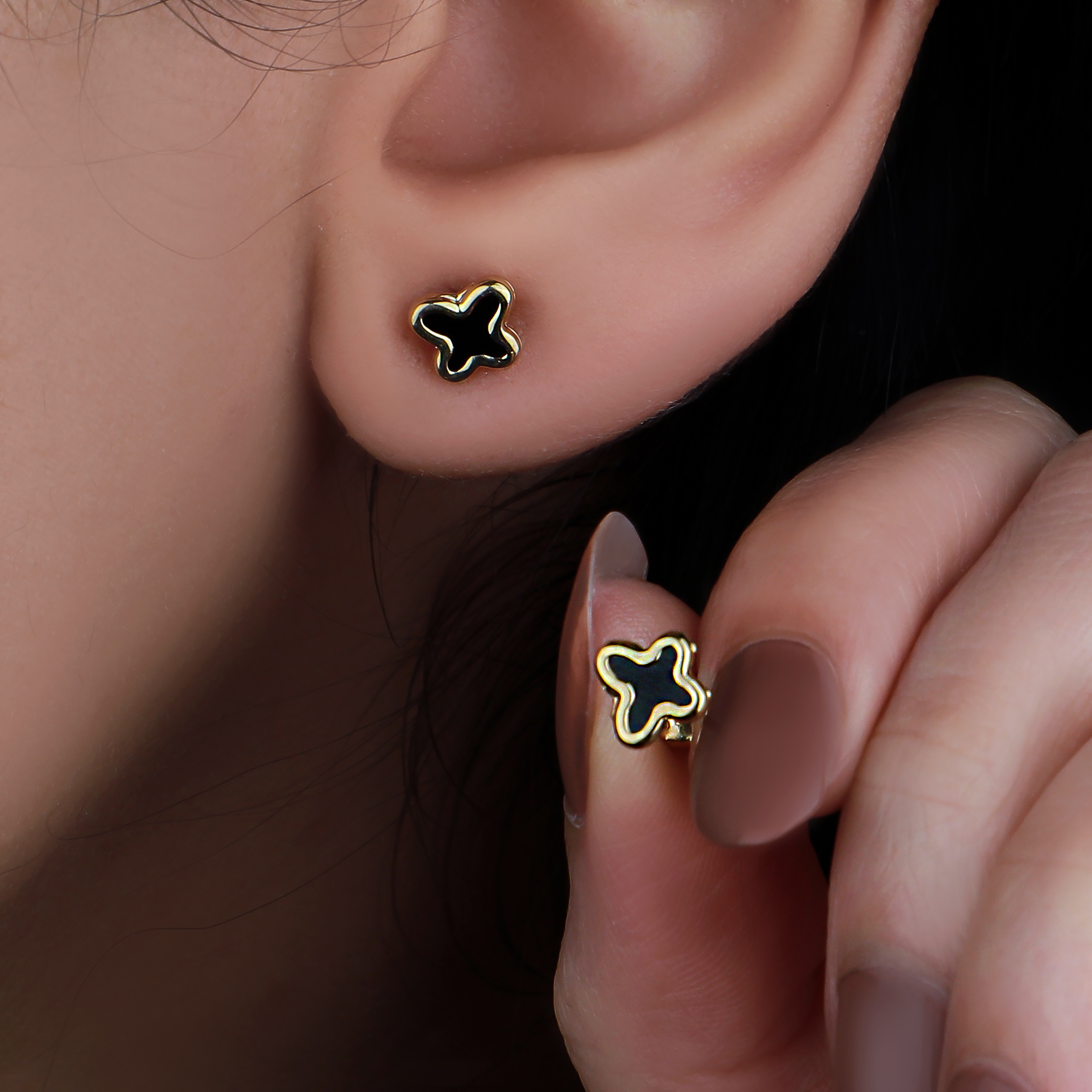 18 karat gold net ring, made in Turkey - (H-0210)