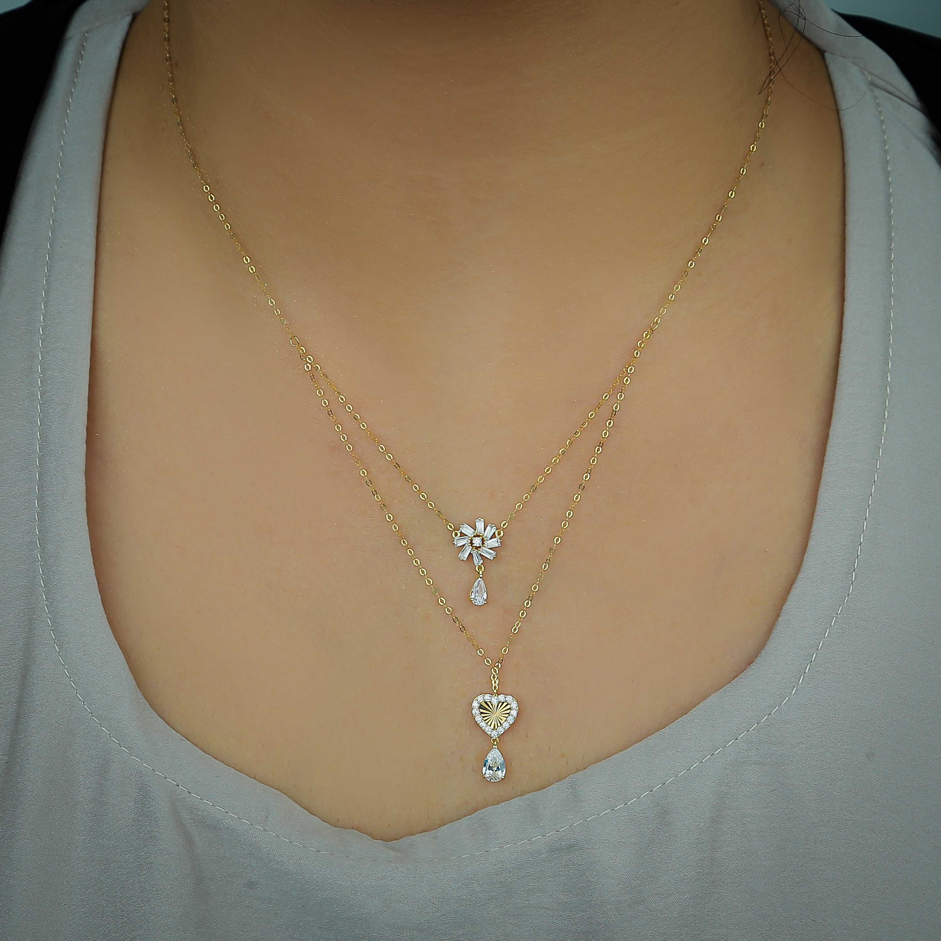 18 karat gold choker, made in Turkey - (H-0024)