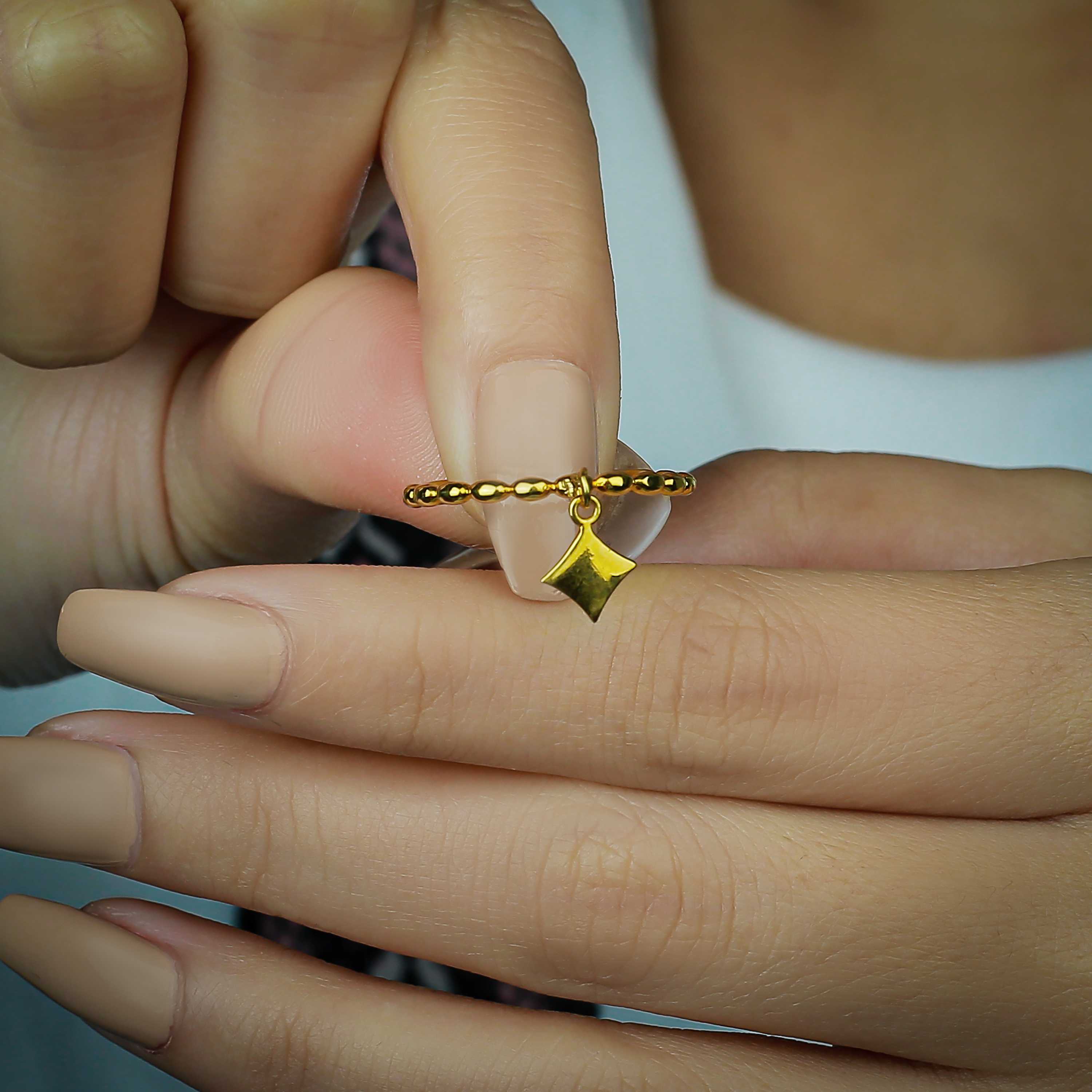 21 karat gold ring, Turkish made - (H-0243)