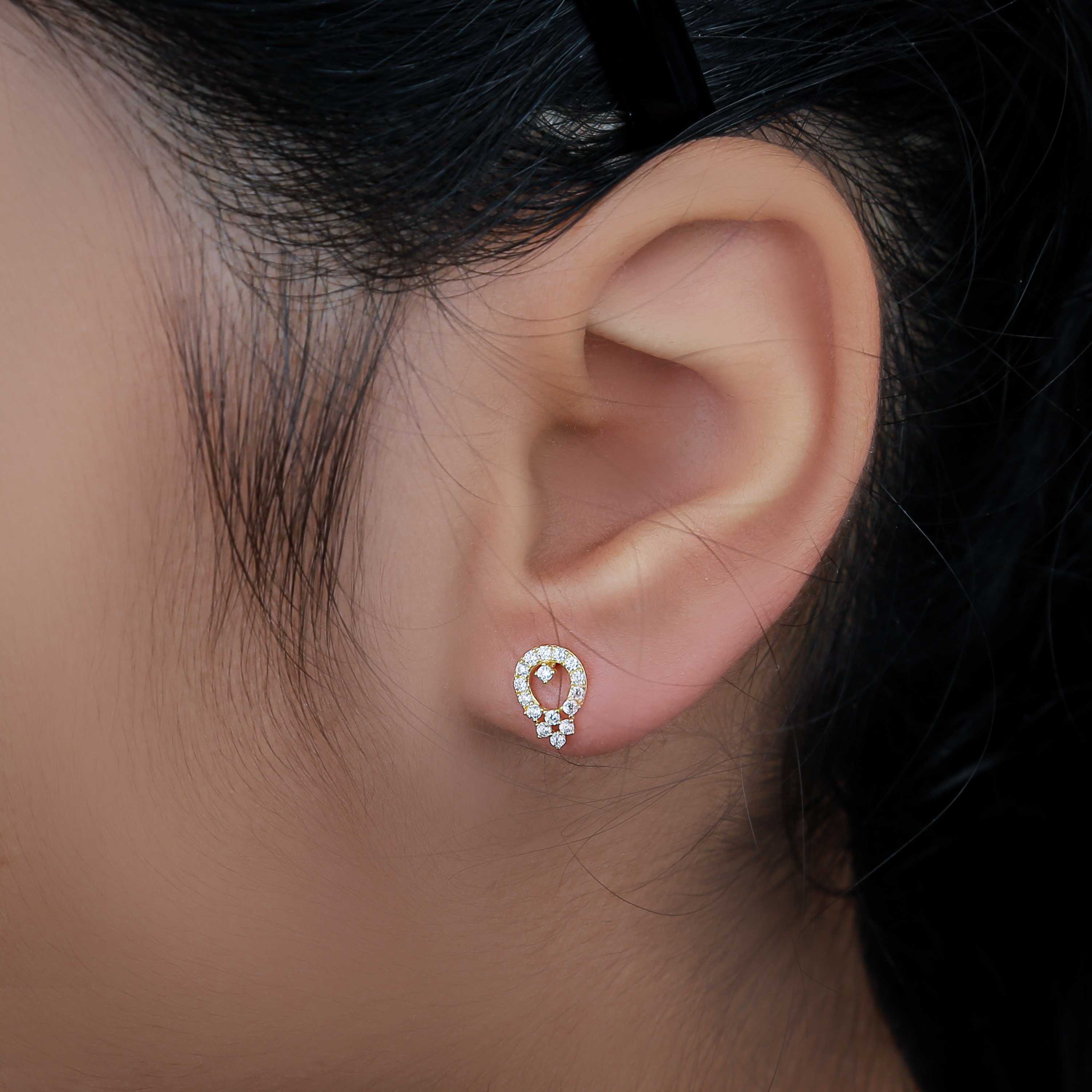 18 karat gold net ring, made in Turkey - (H-0255)