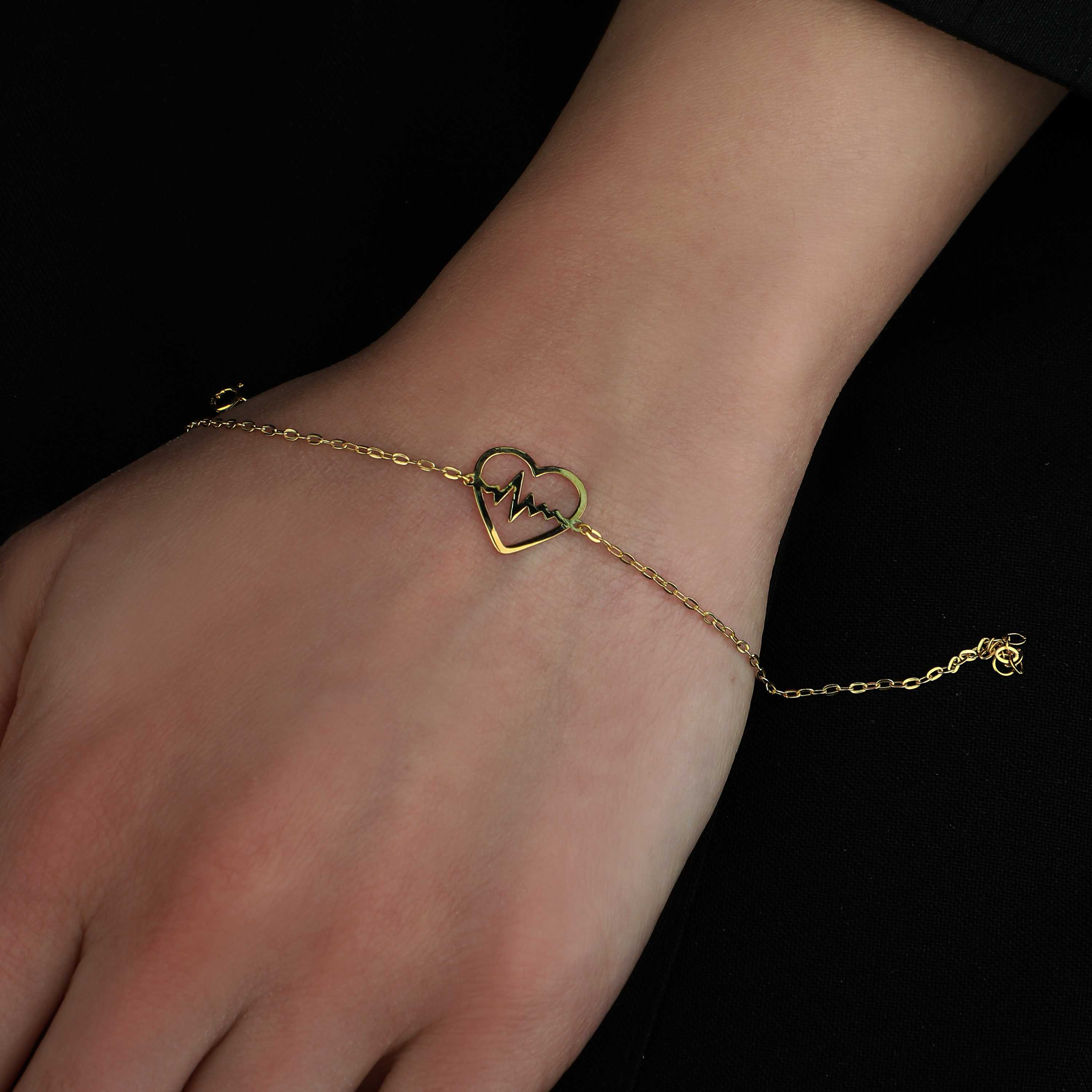 18 karat gold bracelet, made in Turkey - (H-0304)