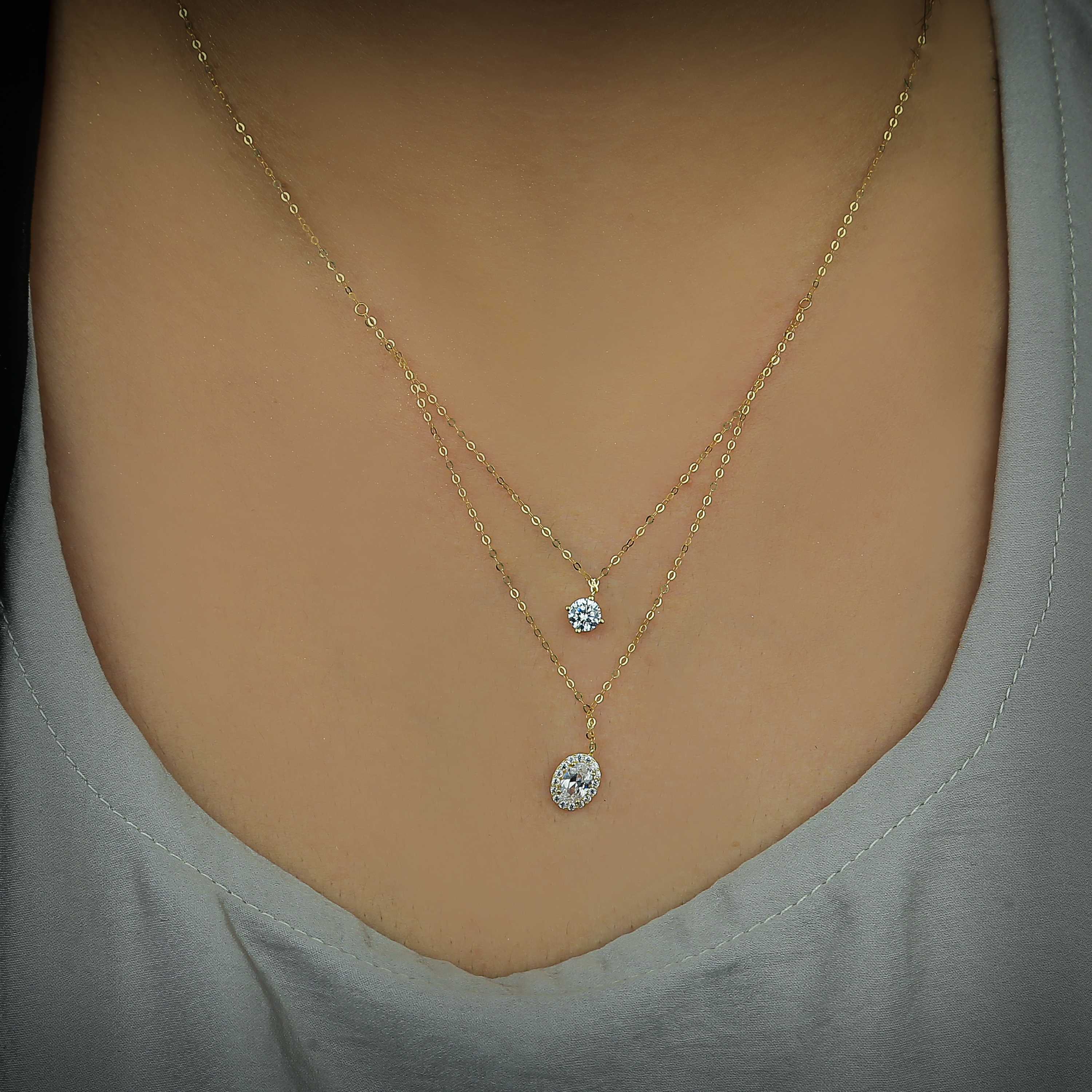 18 karat gold choker, made in Turkey - (H-0033)