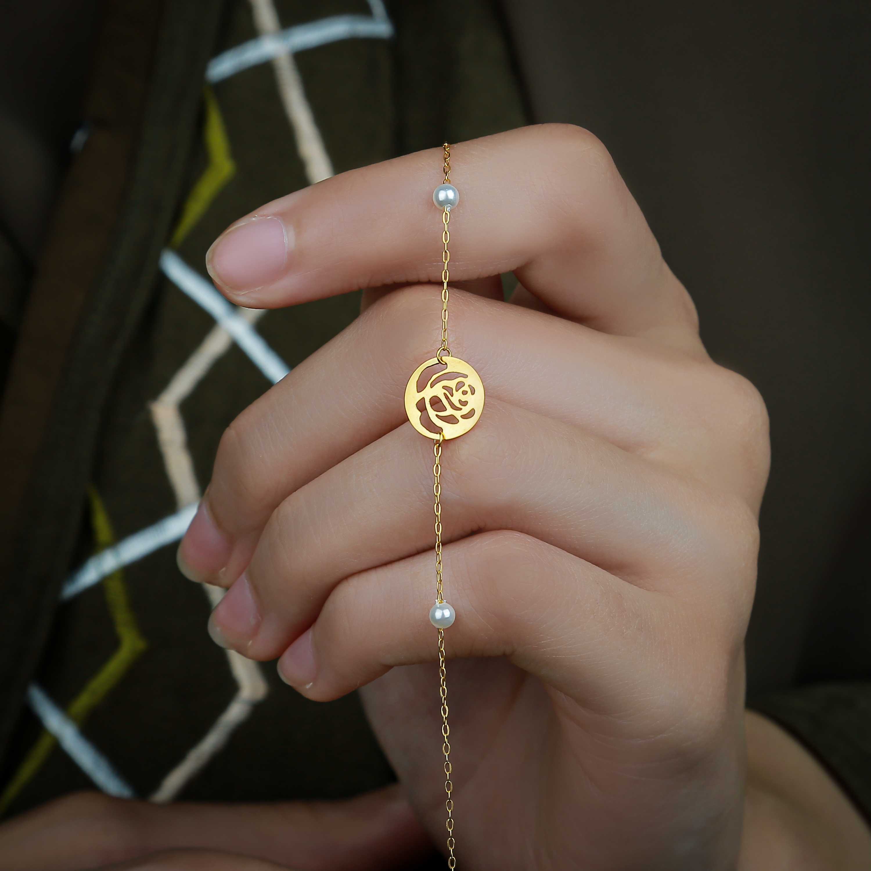 21 karat gold bracelet, Turkish made - (H-0334)