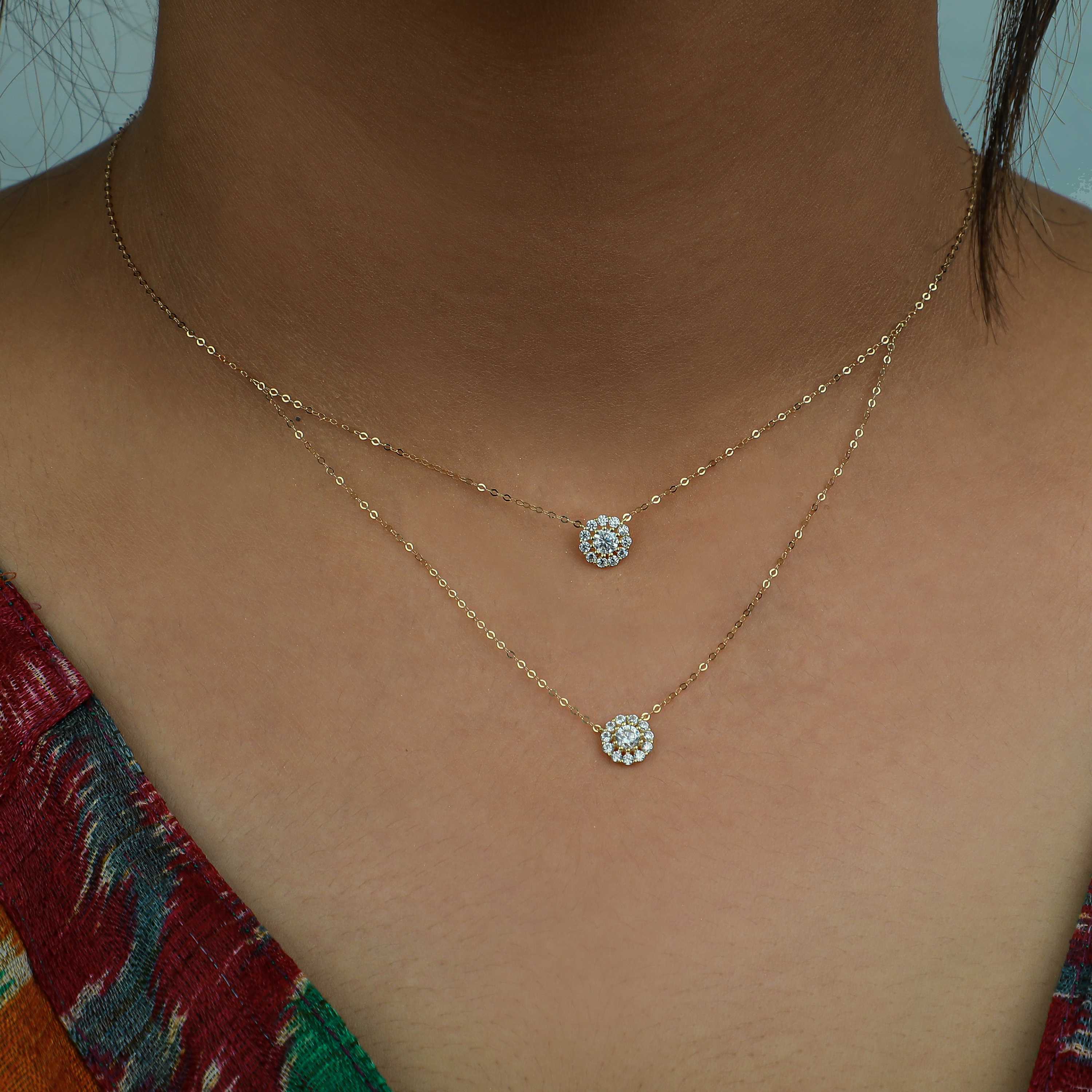 18 karat gold choker, made in Turkey - (H-0348)