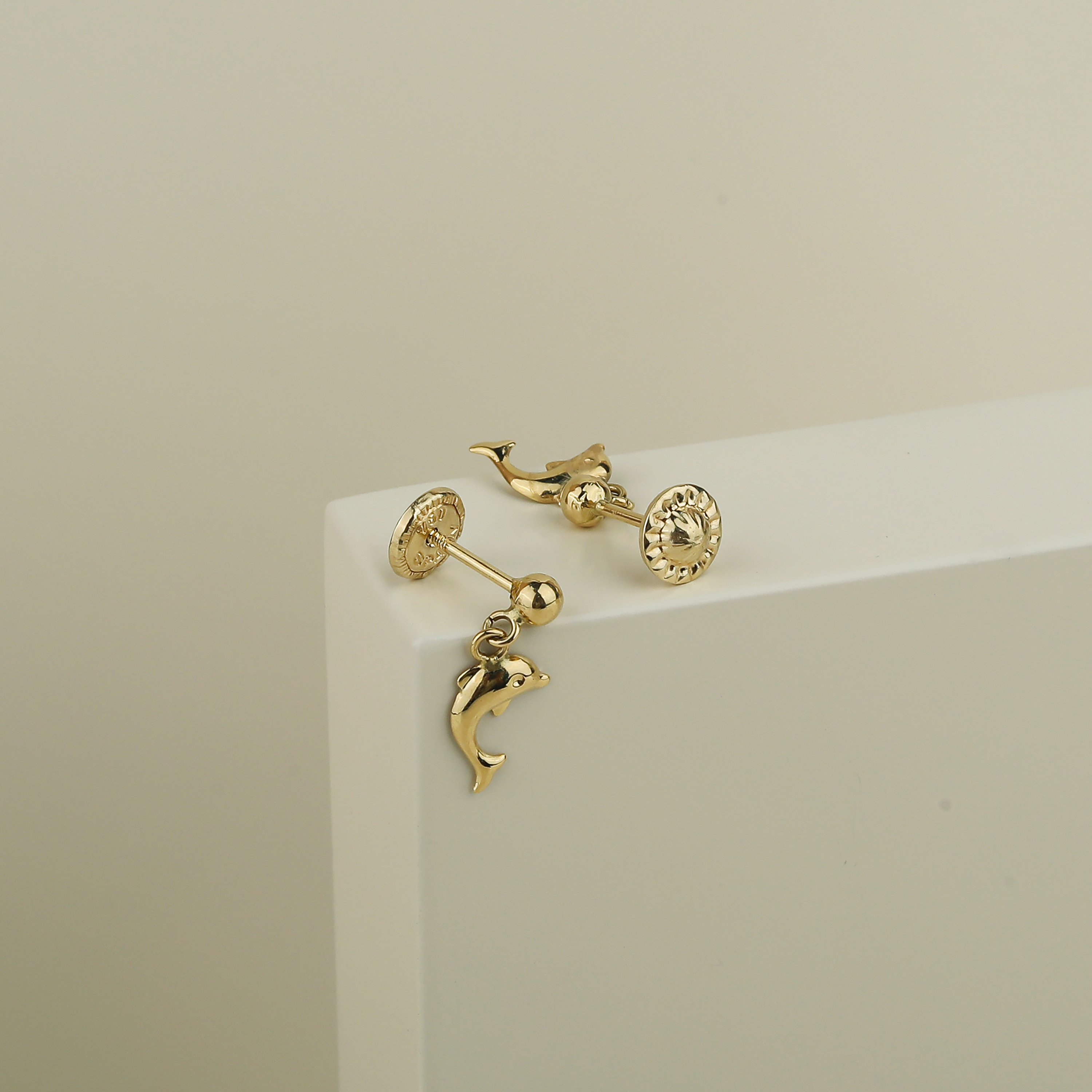 18 karat gold net ring suitable for children, made in Spain - (H-0356)