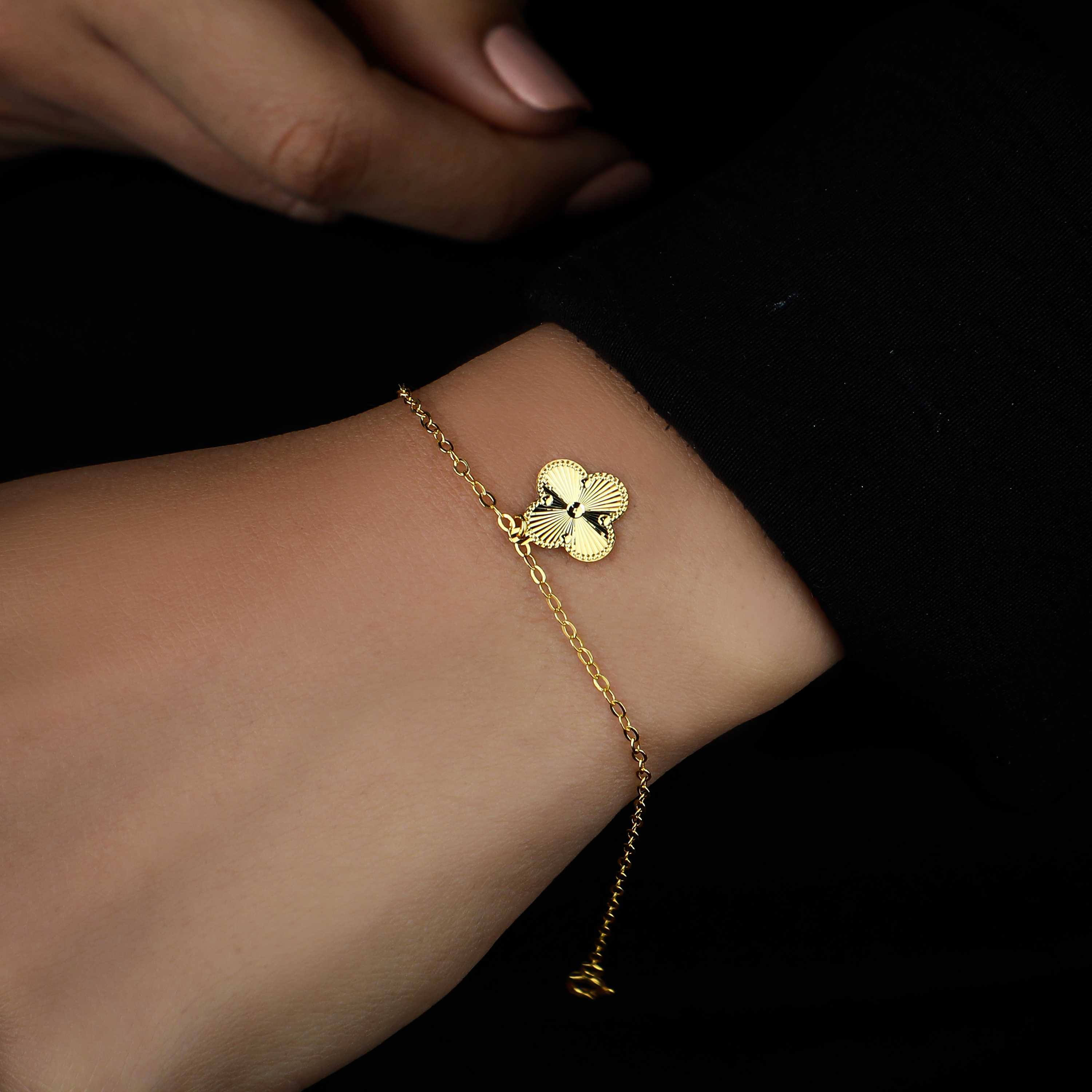 Van Cleef bracelet, 21-karat gold, made in Turkey - (H-0404)