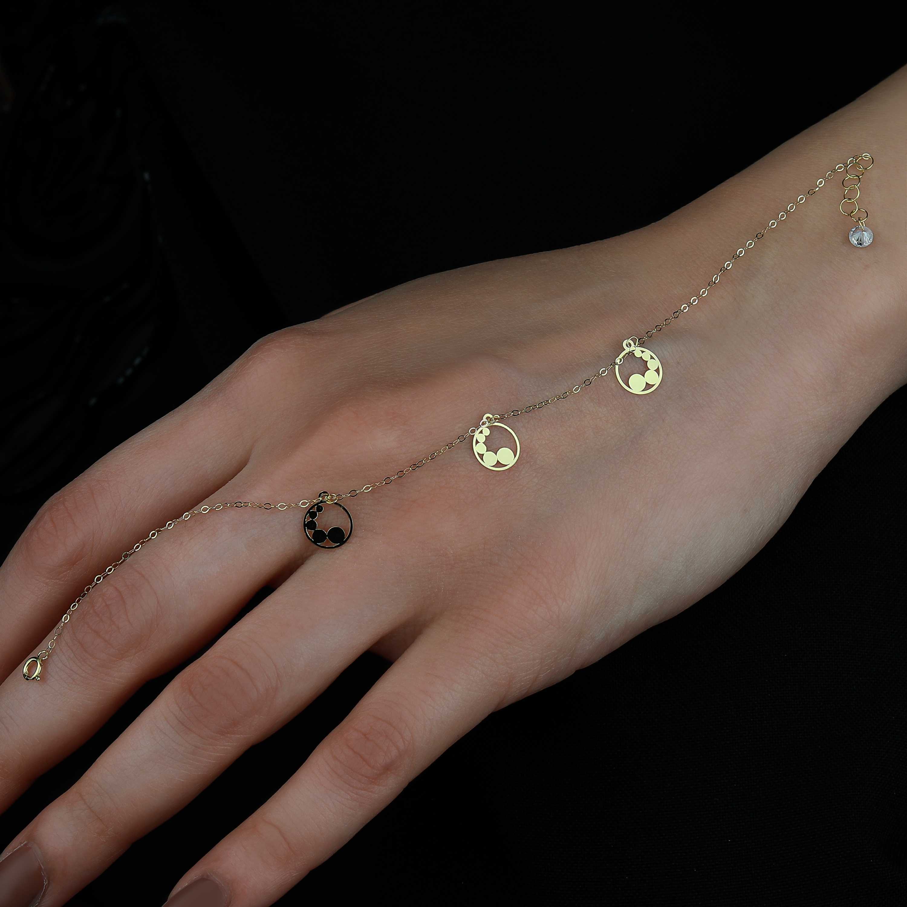 18 karat gold bracelet, made in Turkey - (H-0407)