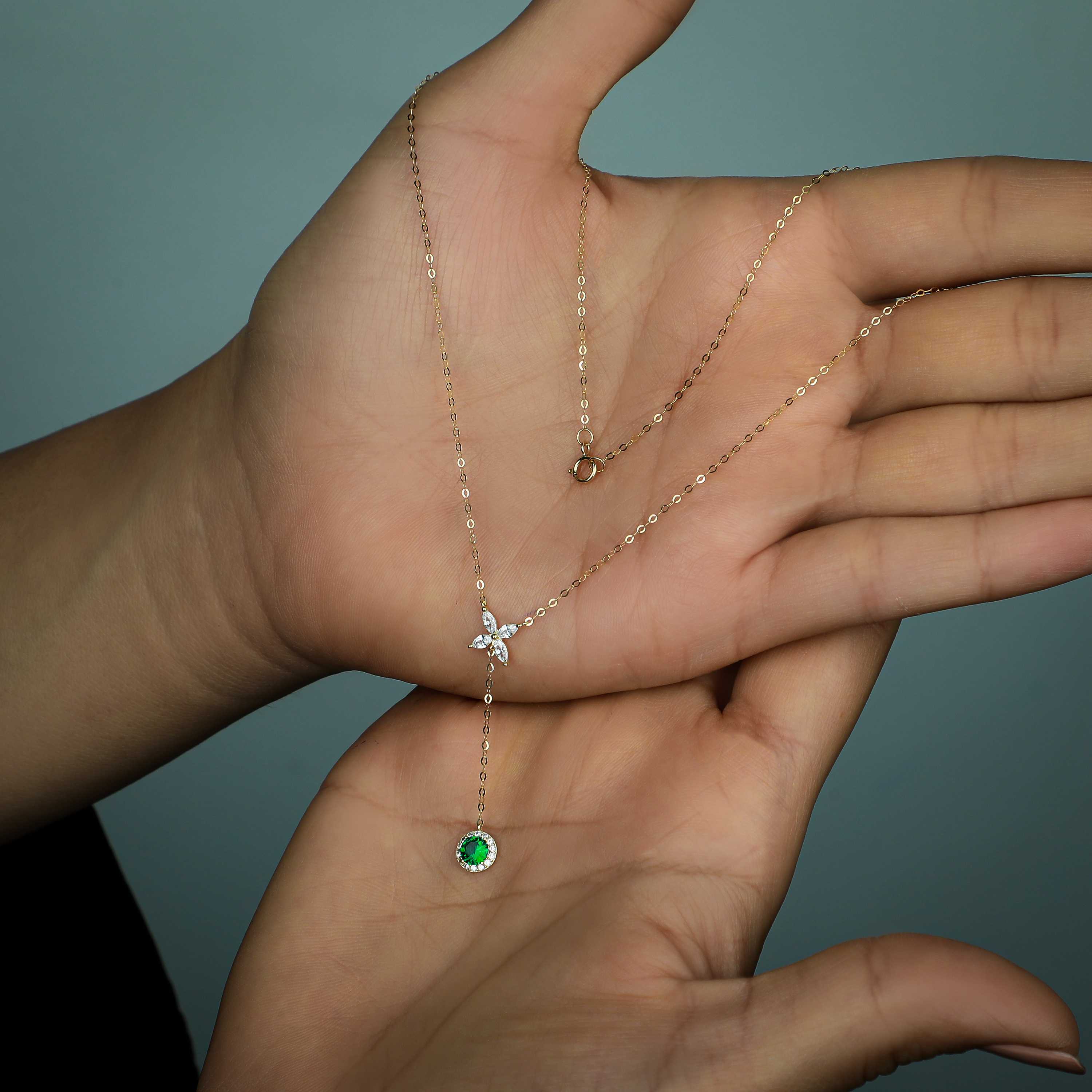 18 karat gold choker, made in Turkey - (H-0411)