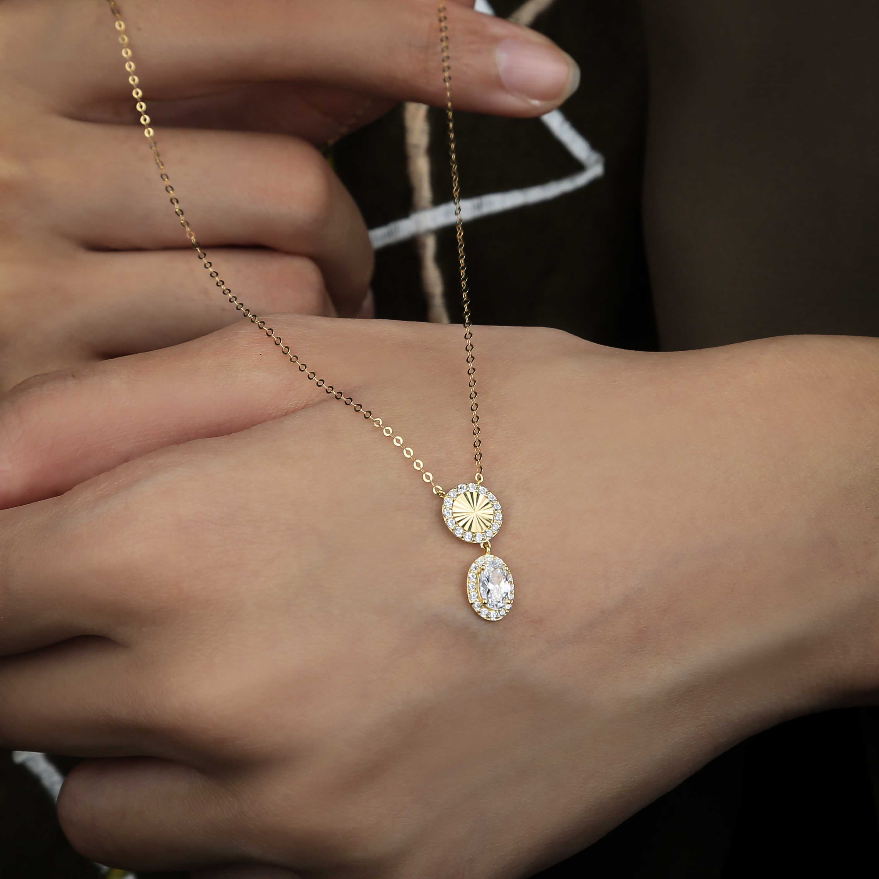 18 karat gold choker, made in Turkey - (H-0422)