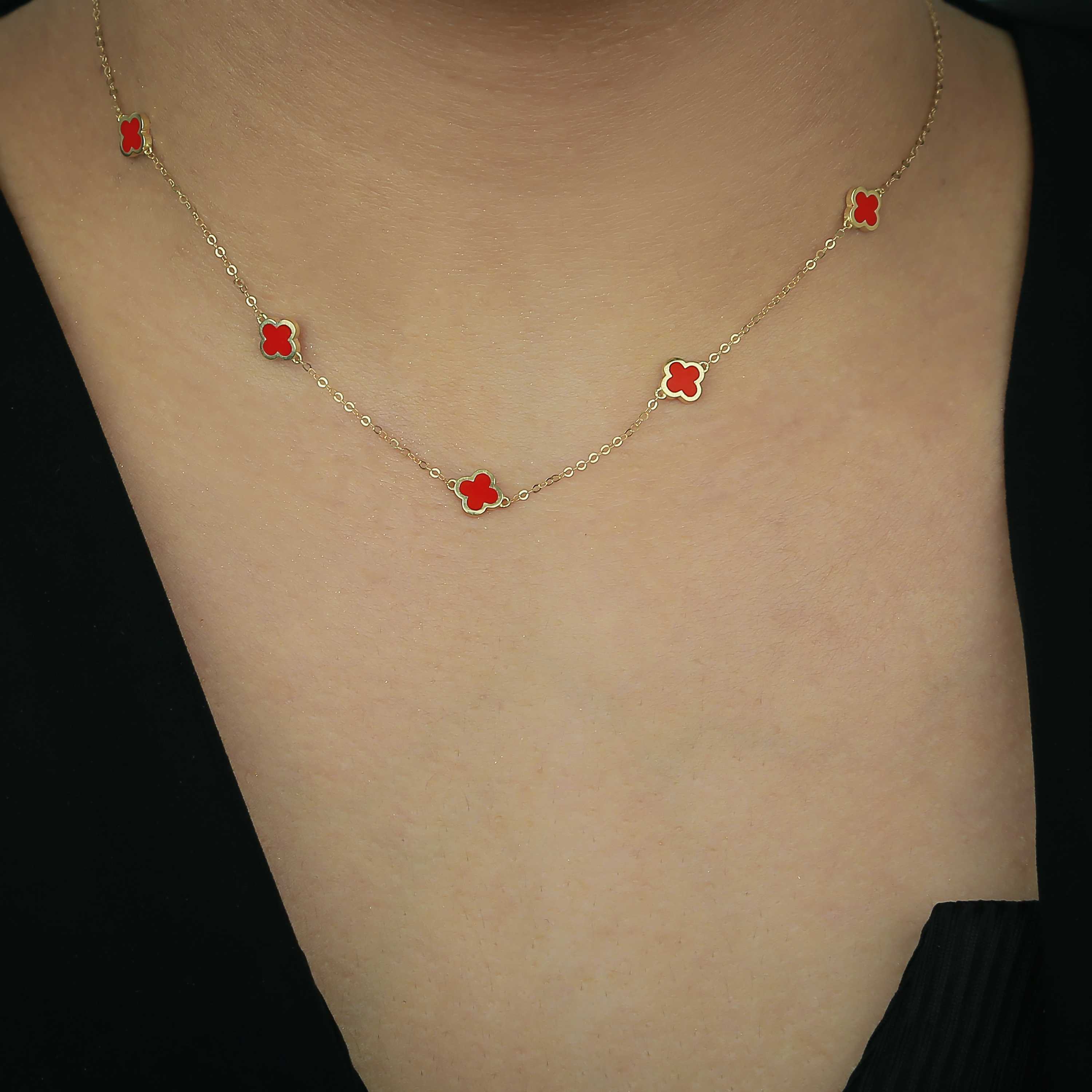 Van Cleef 18k gold choker, Turkish made - (H-0430)