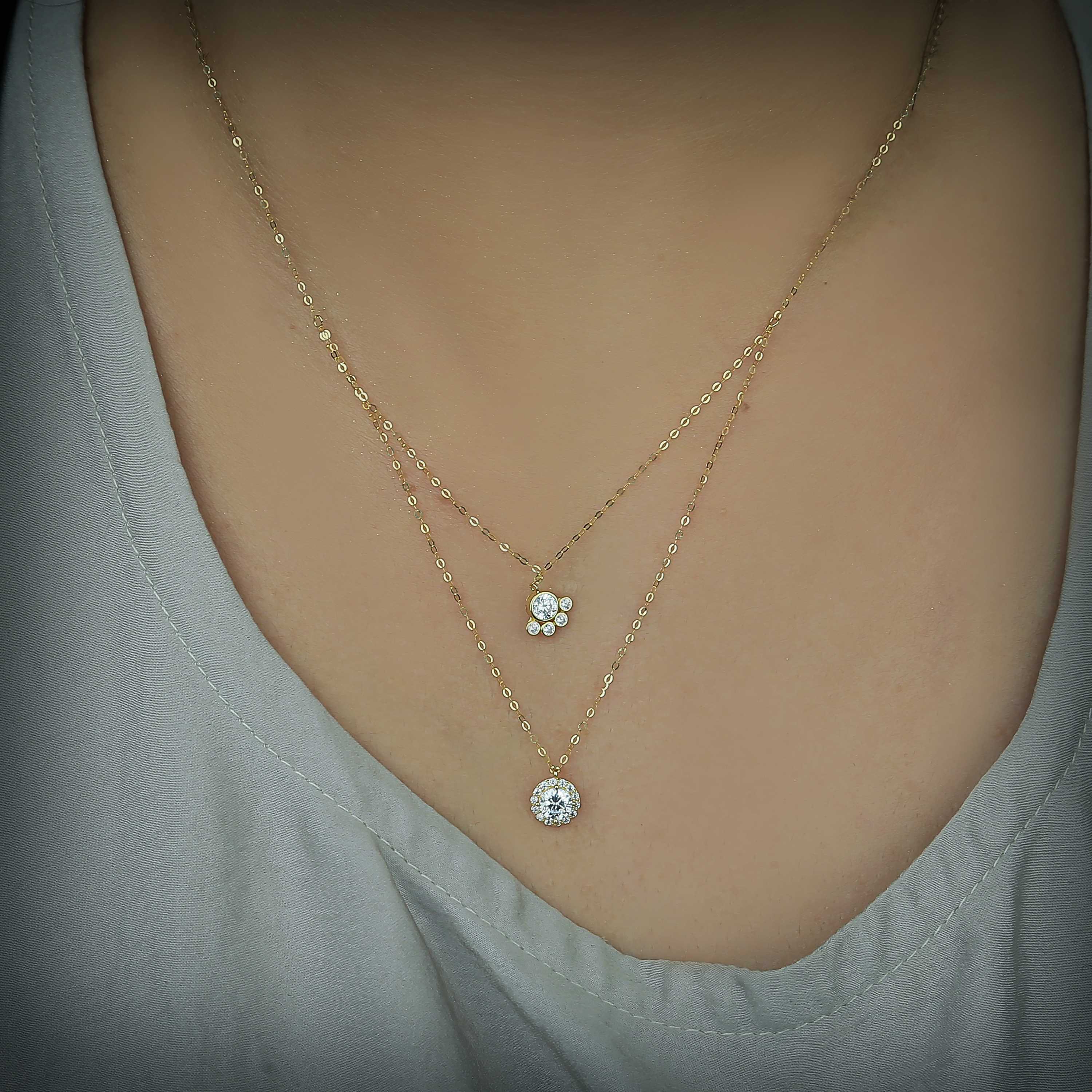 18 karat gold choker, made in Turkey - (H-0457)