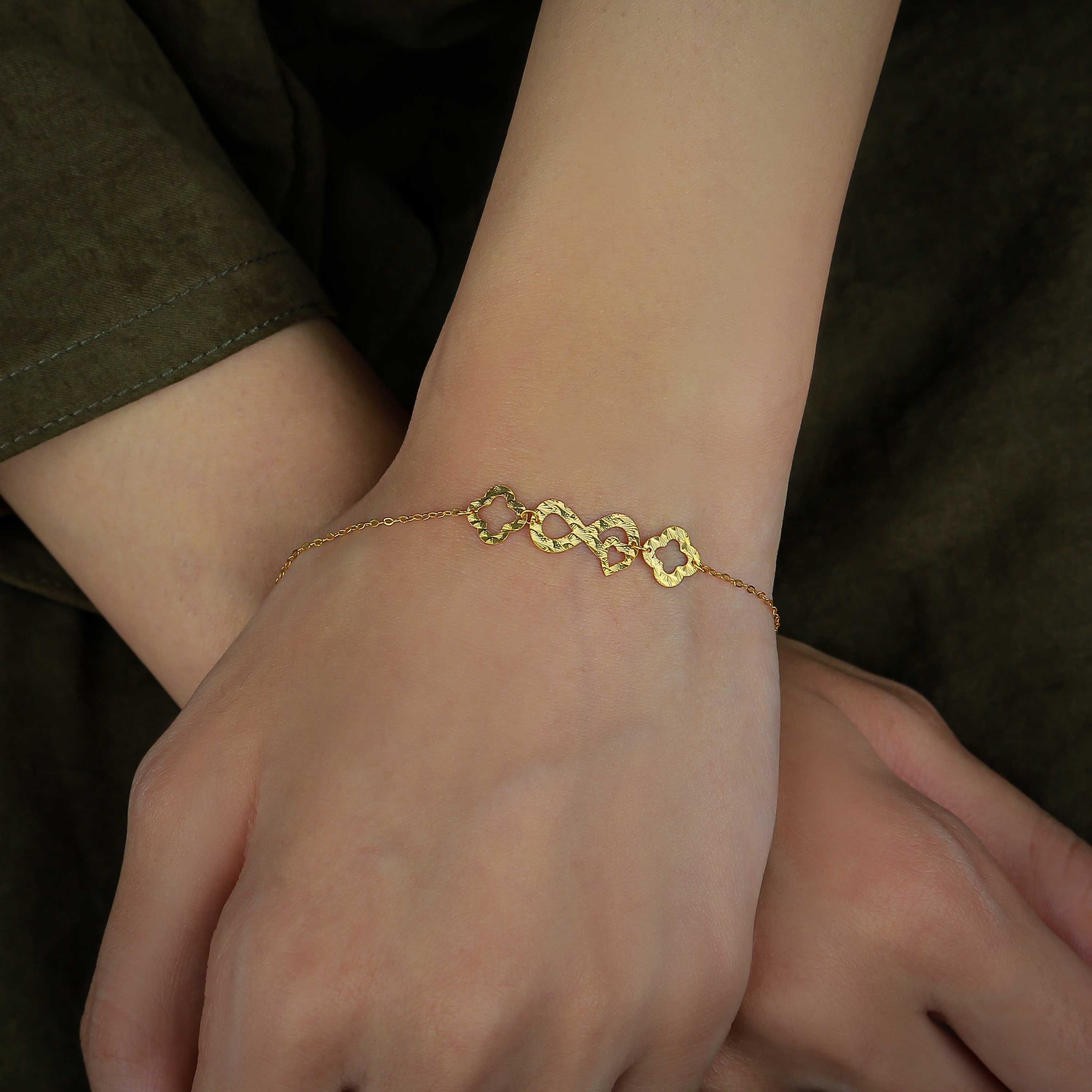 21 karat gold bracelet, Turkish made - (H-0052)