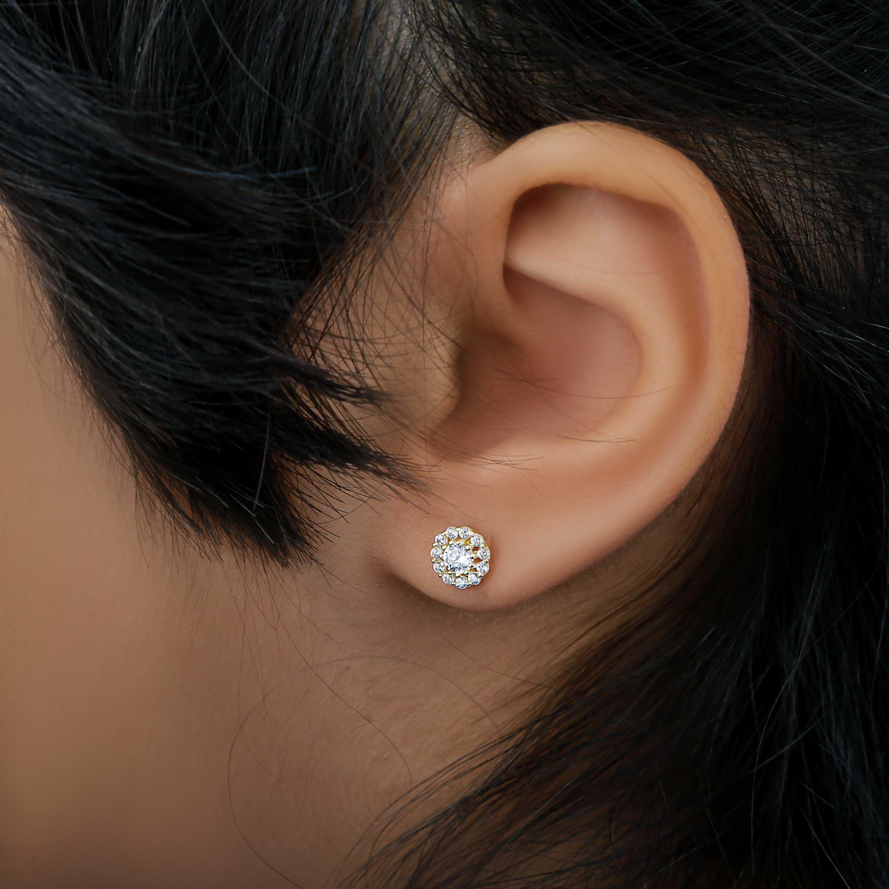 18 karat gold net ring, made in Turkey - (H-0057)