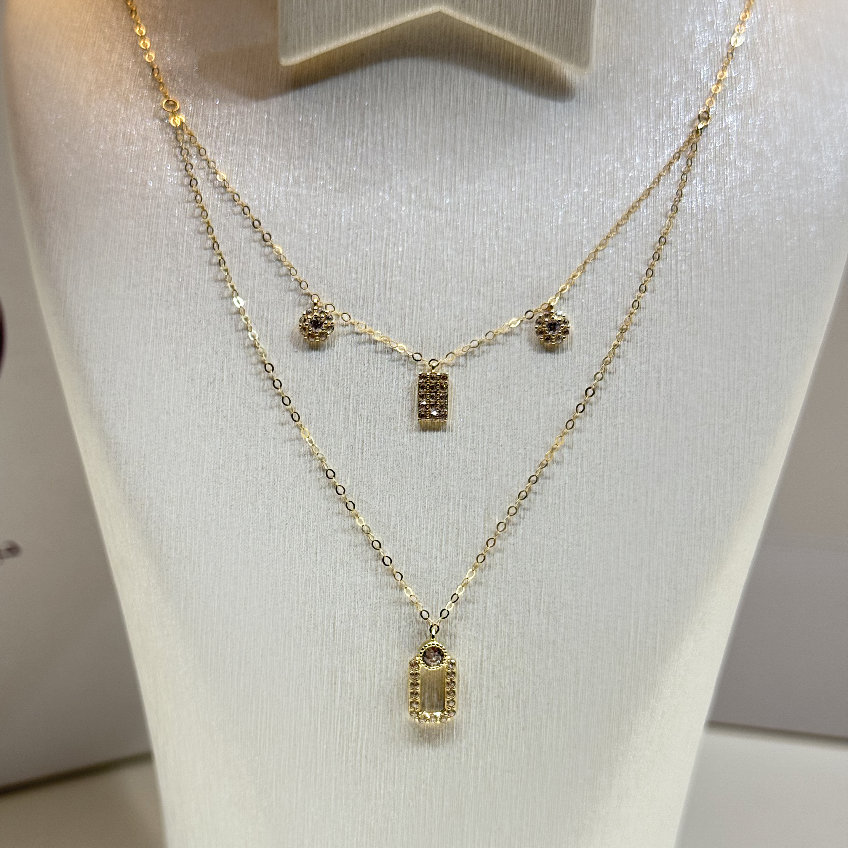 18 karat gold choker, made in Turkey - (H-0626)