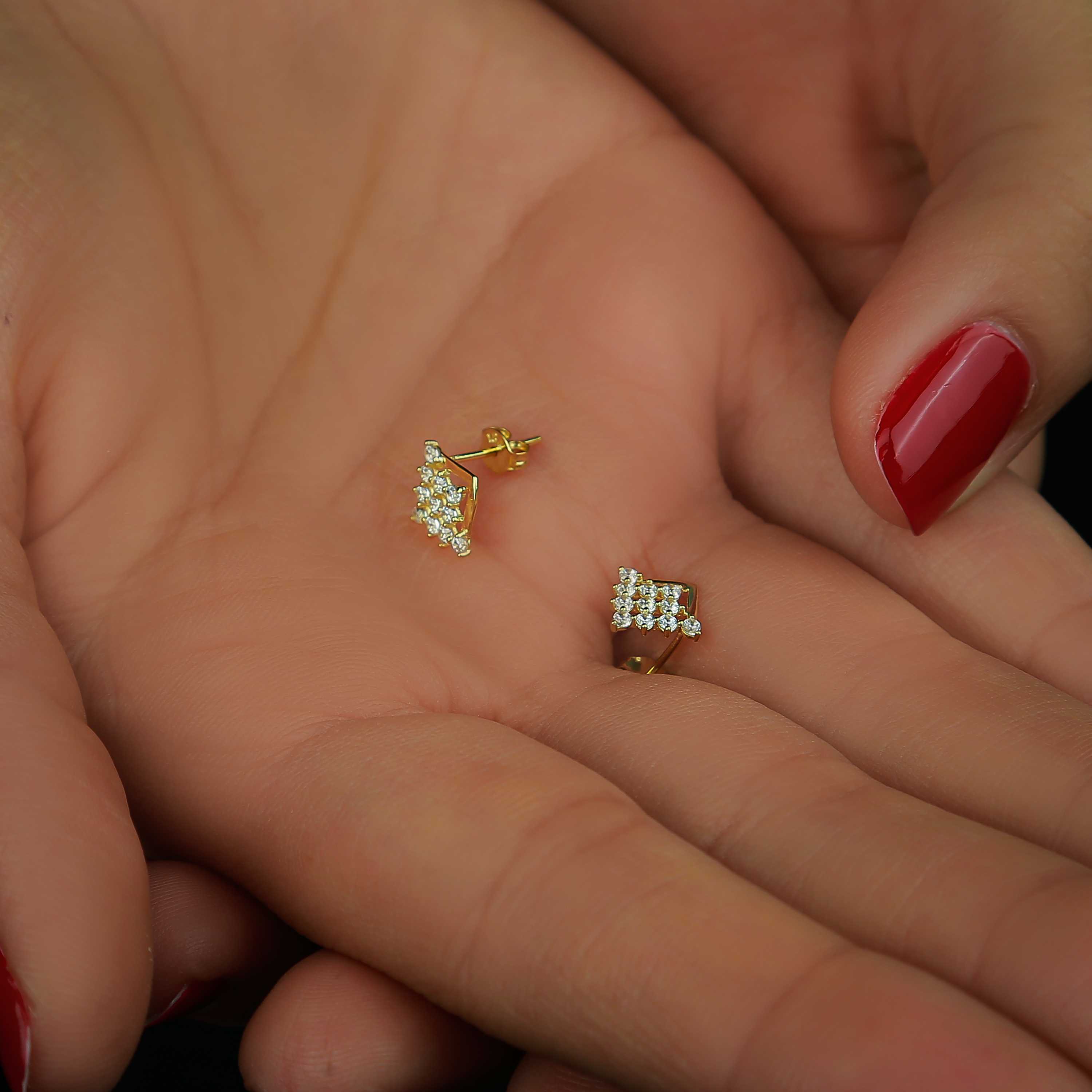 18 karat gold net ring, made in Turkey - (H-0063)