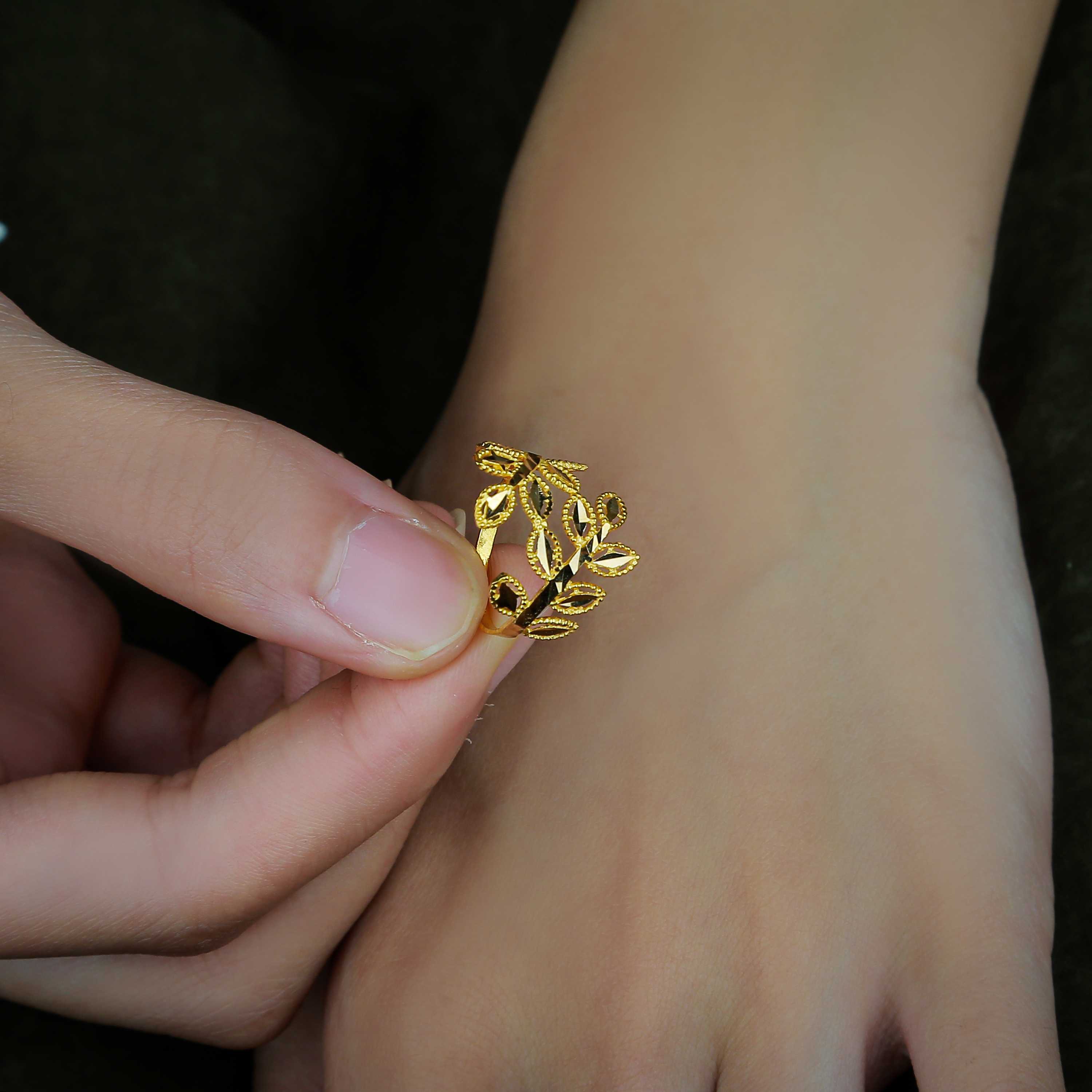 21 karat gold ring, Turkish made - (H-0083)