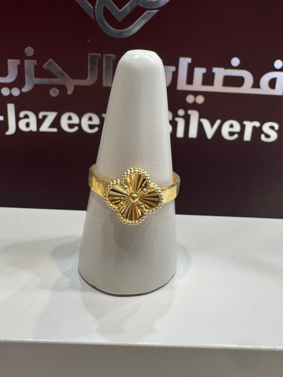 925 sterling silver plated ring - (J-0289)