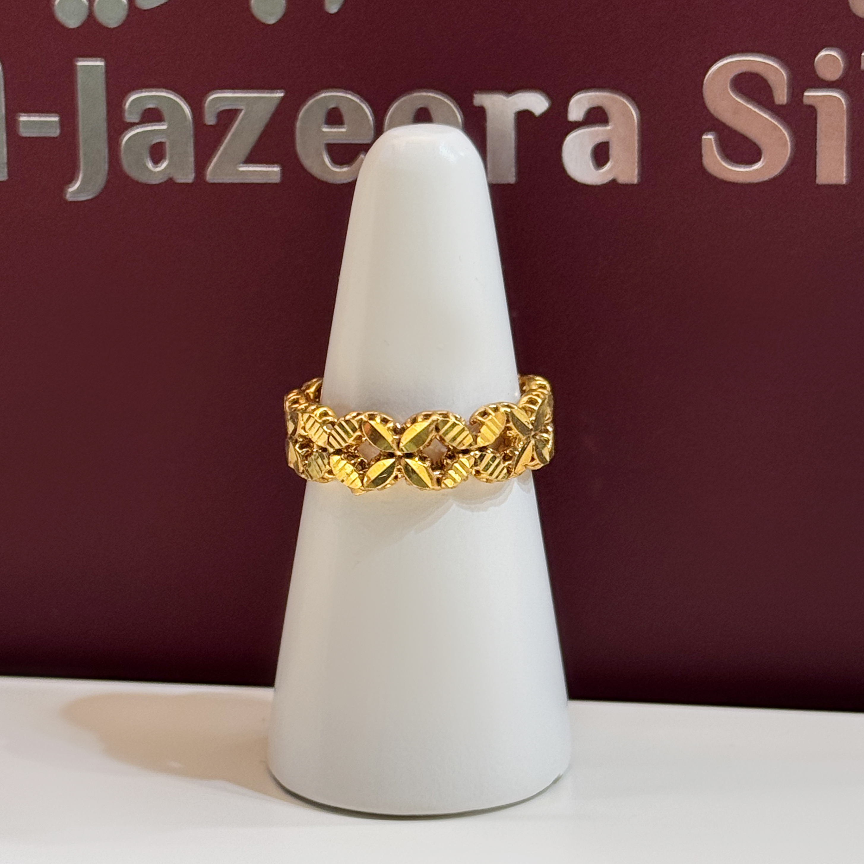 925 silver plated ring - (J-0119)