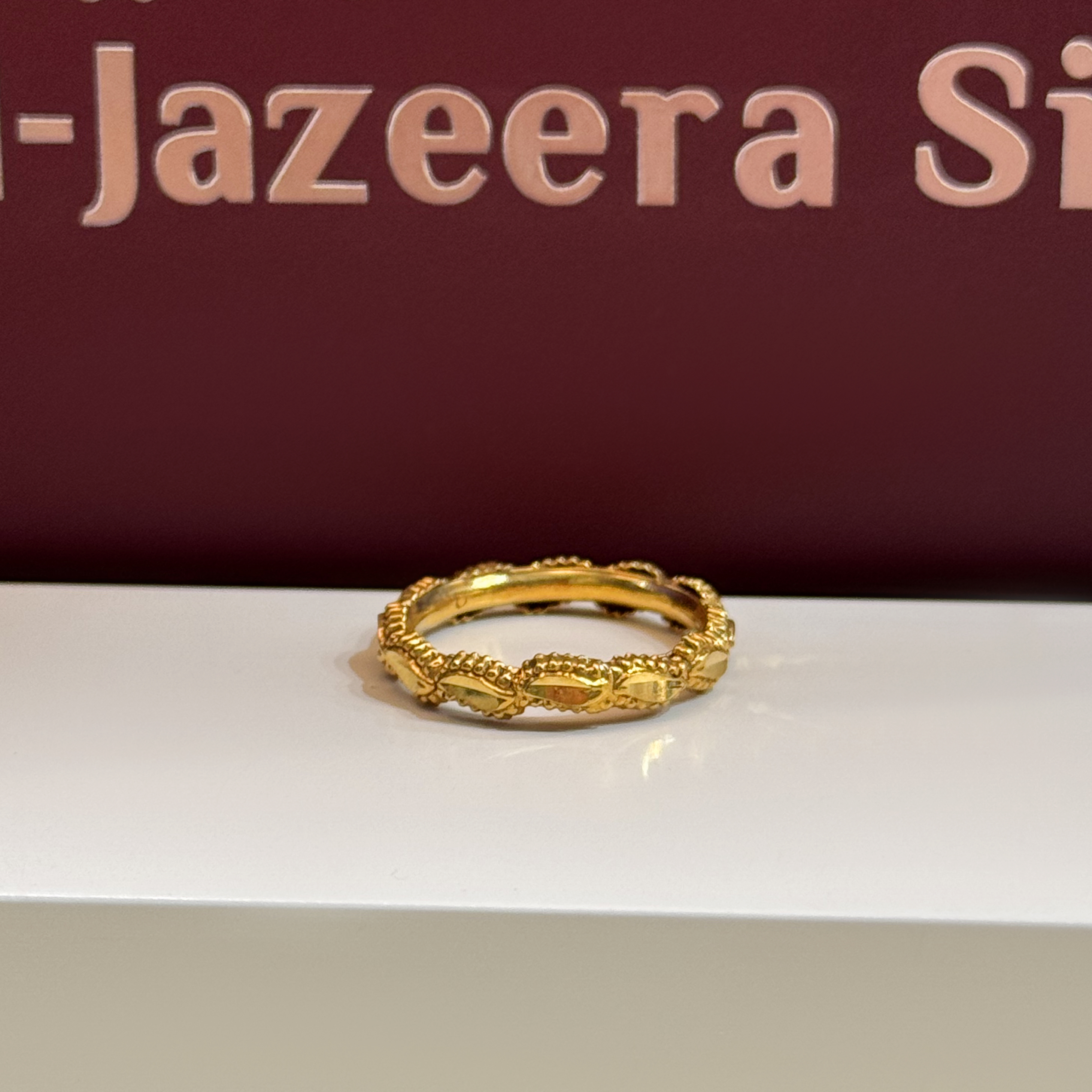 925 silver plated ring - (J-0122)