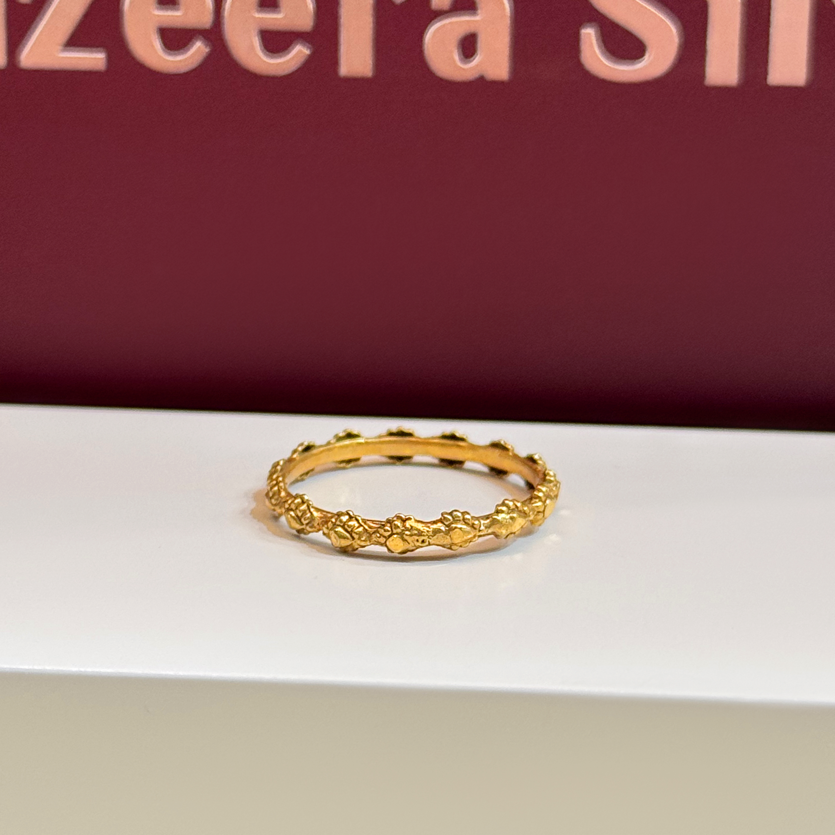 925 silver plated ring - (J-0129)