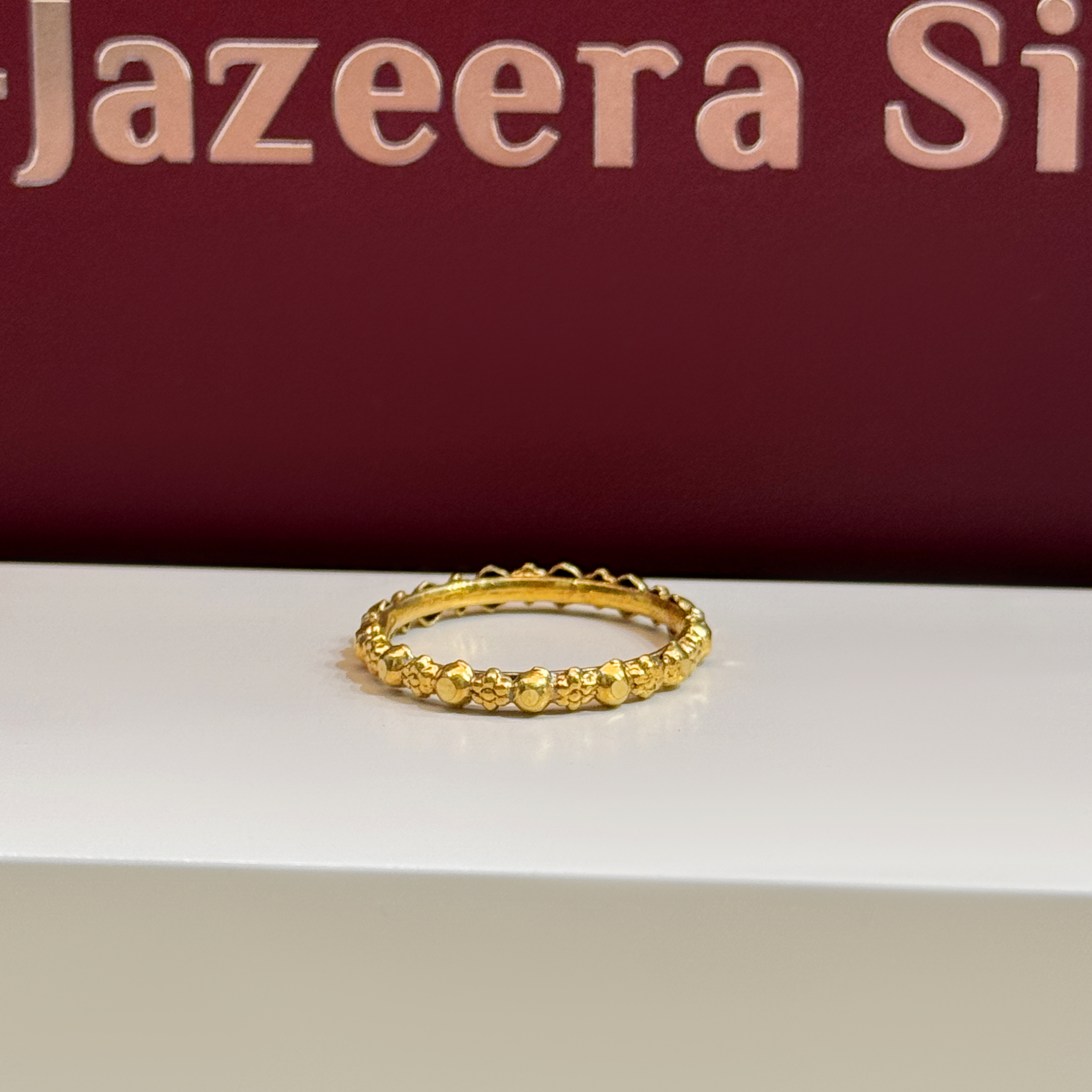 925 silver plated ring - (J-0135)