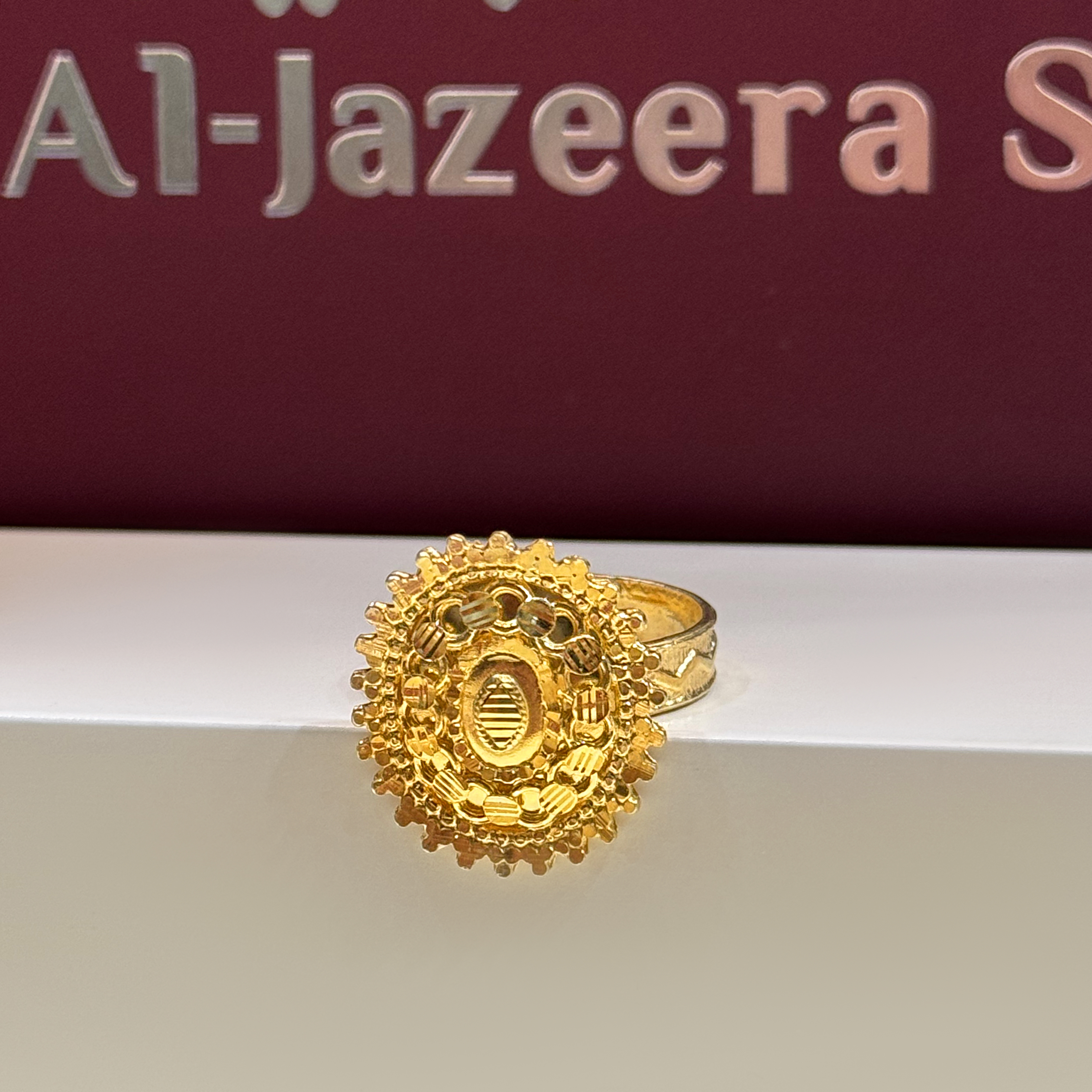 925 sterling silver plated ring - (J-0143)