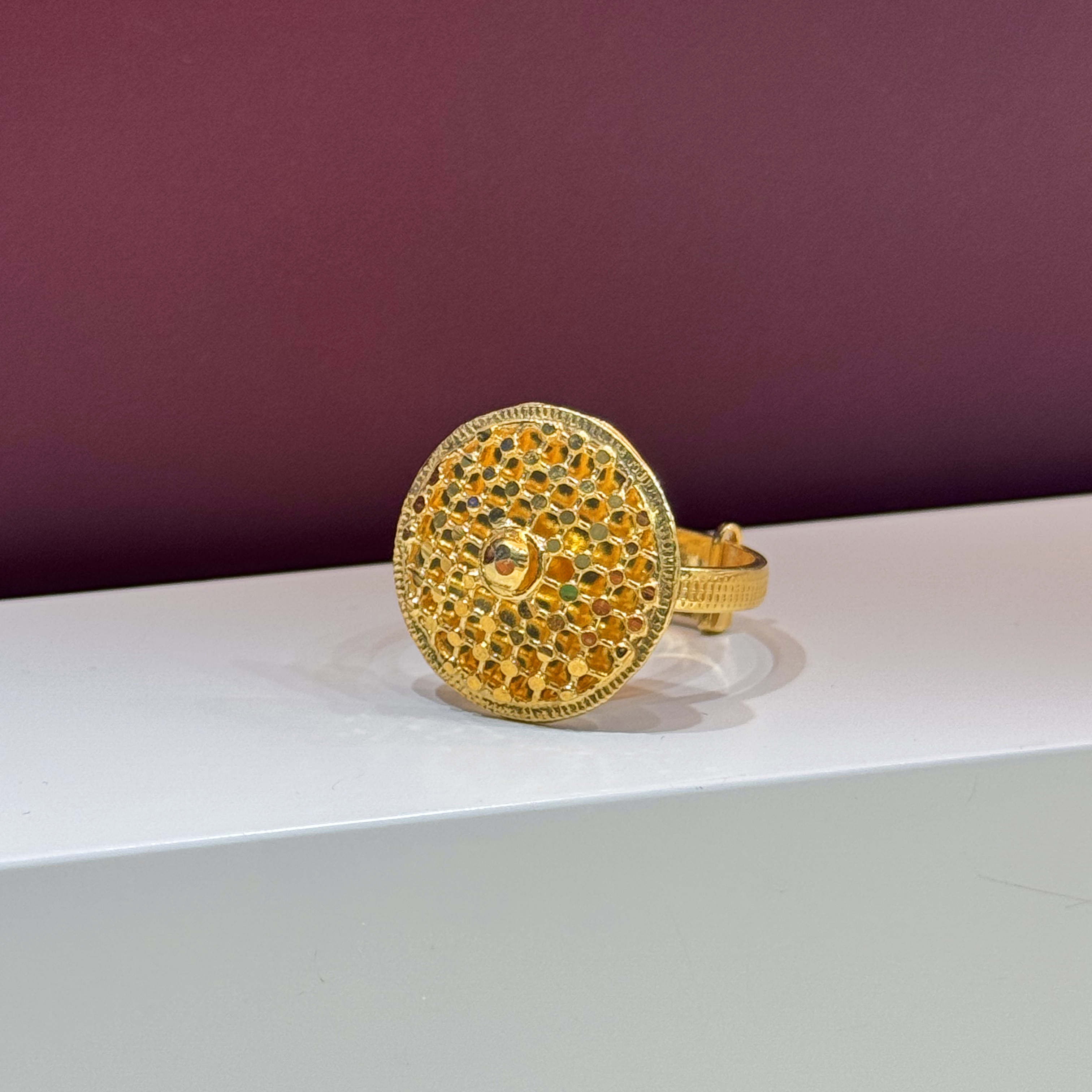 925 sterling silver plated ring - (J-0015)