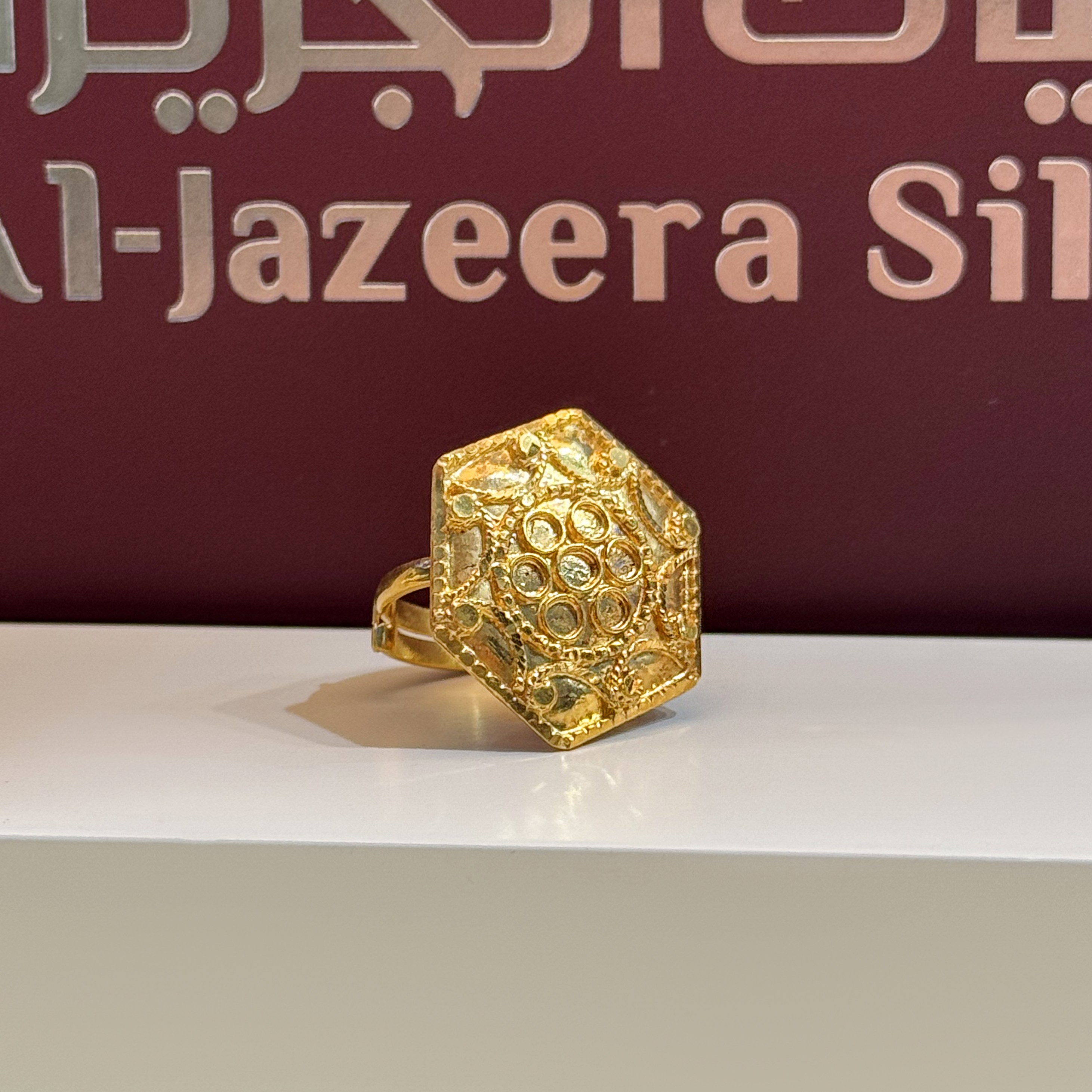 925 sterling silver plated ring - (J-0158)