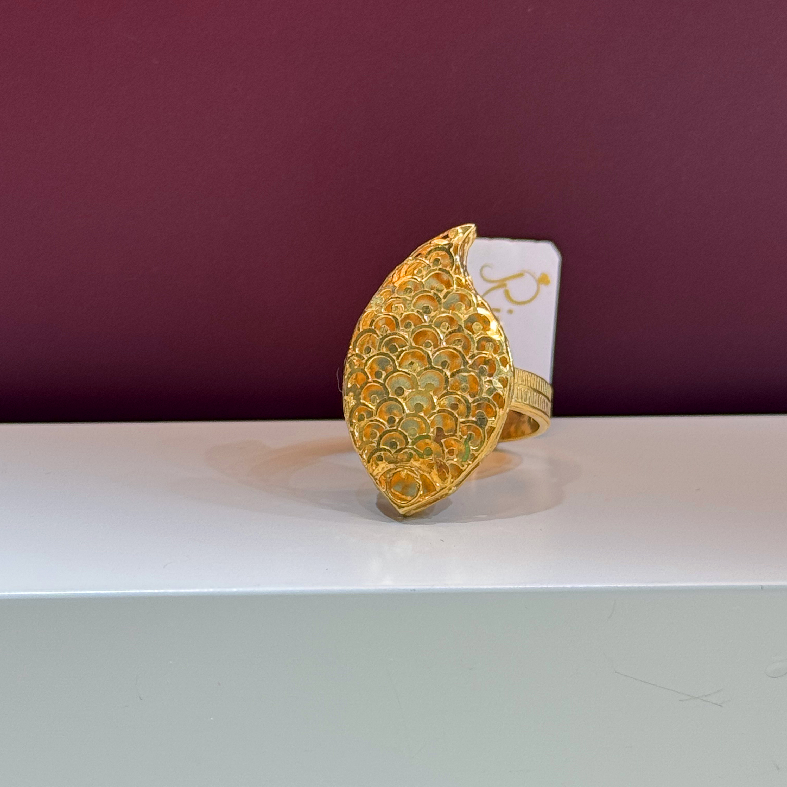 925 sterling silver plated ring - (J-0016)