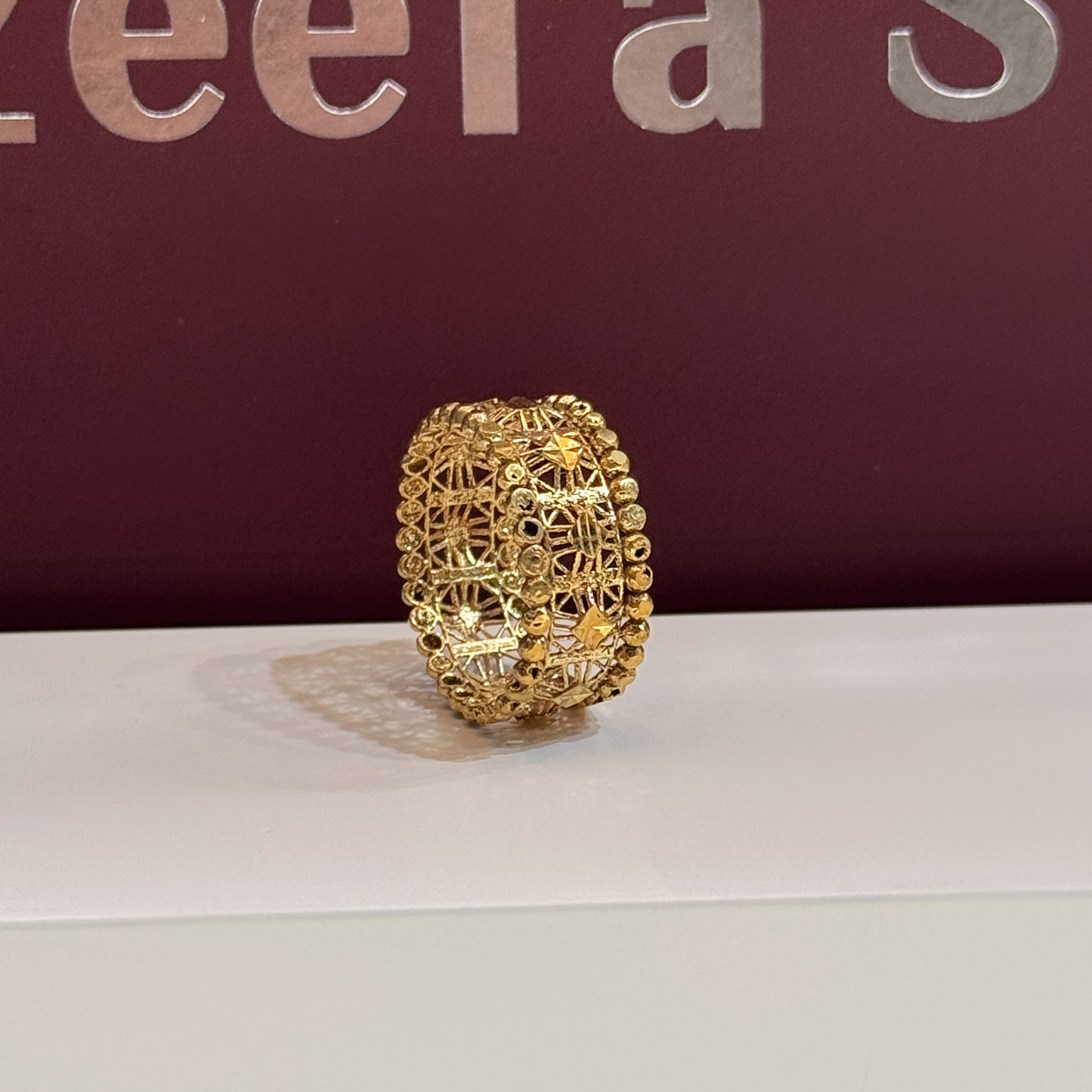 925 silver plated ring - (J-0186)