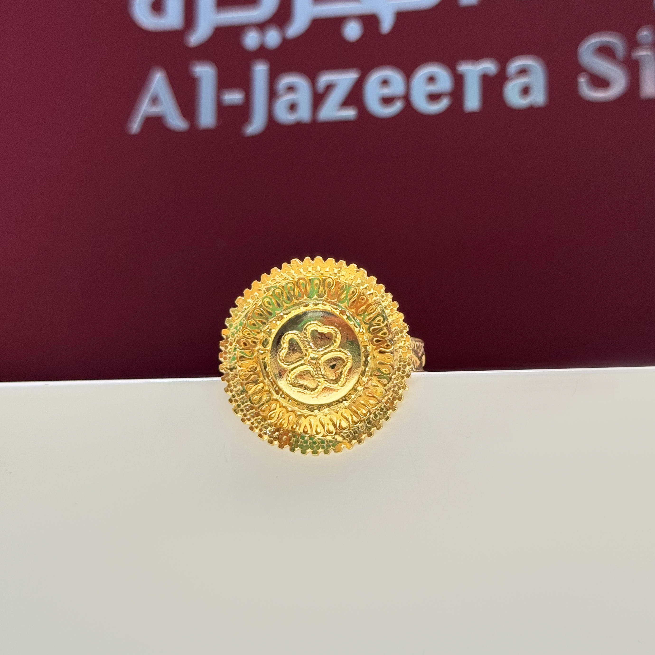 925 sterling silver plated ring - (J-0020)