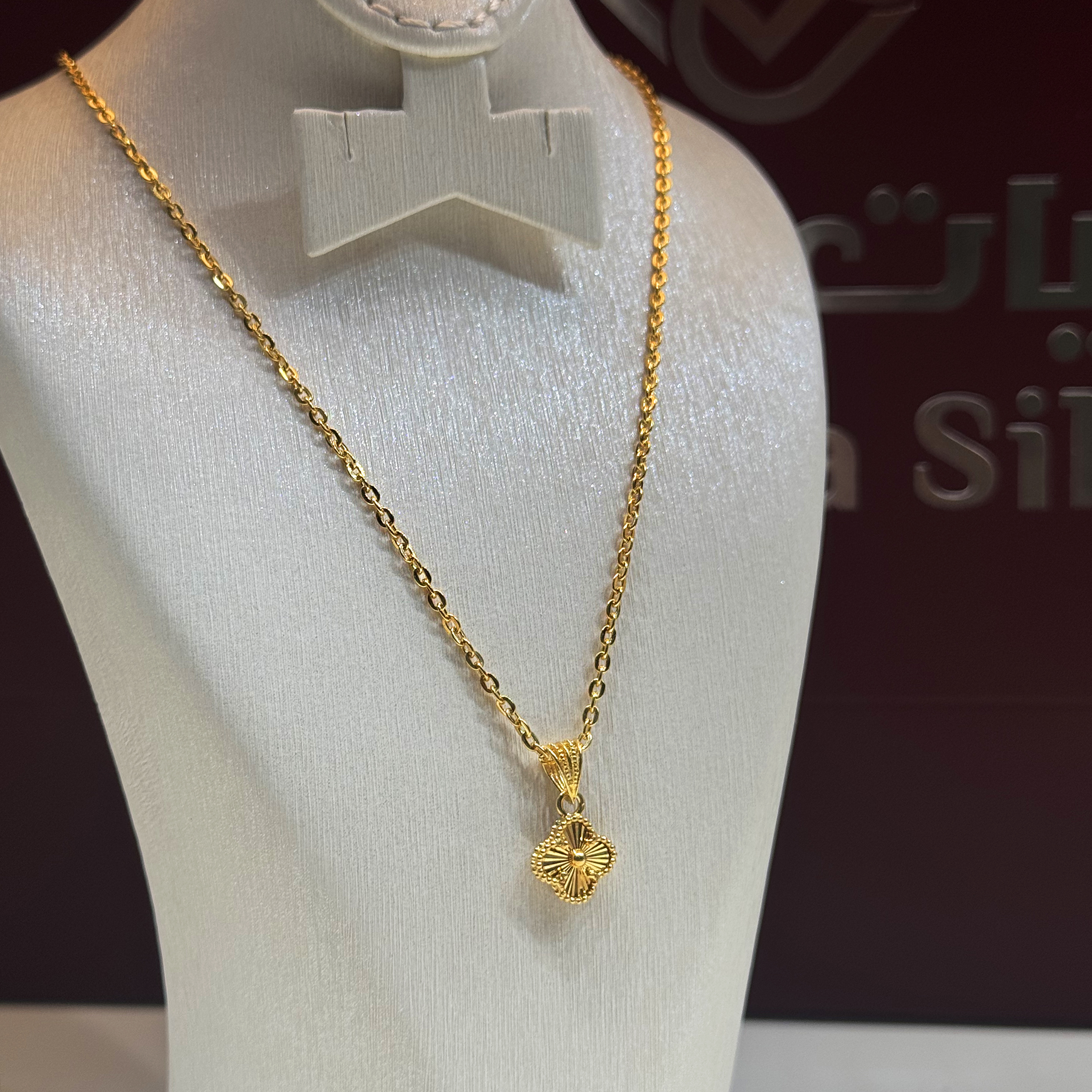 Van Cleef necklace, plated with 925 sterling silver - (J-0222) Van Cleef necklace, plated with 925 sterling silver - (J-0222)