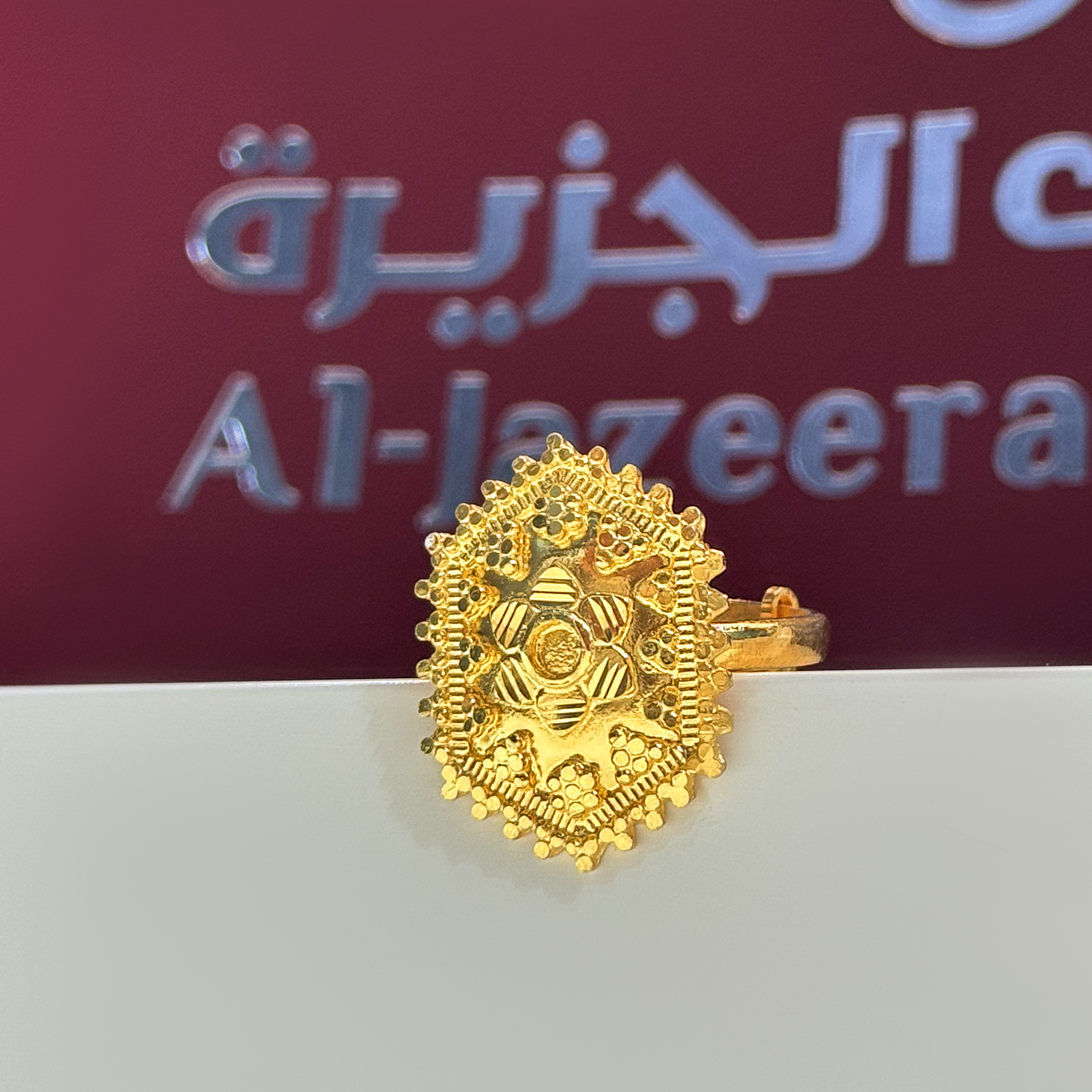 925 sterling silver plated ring - (J-0233)