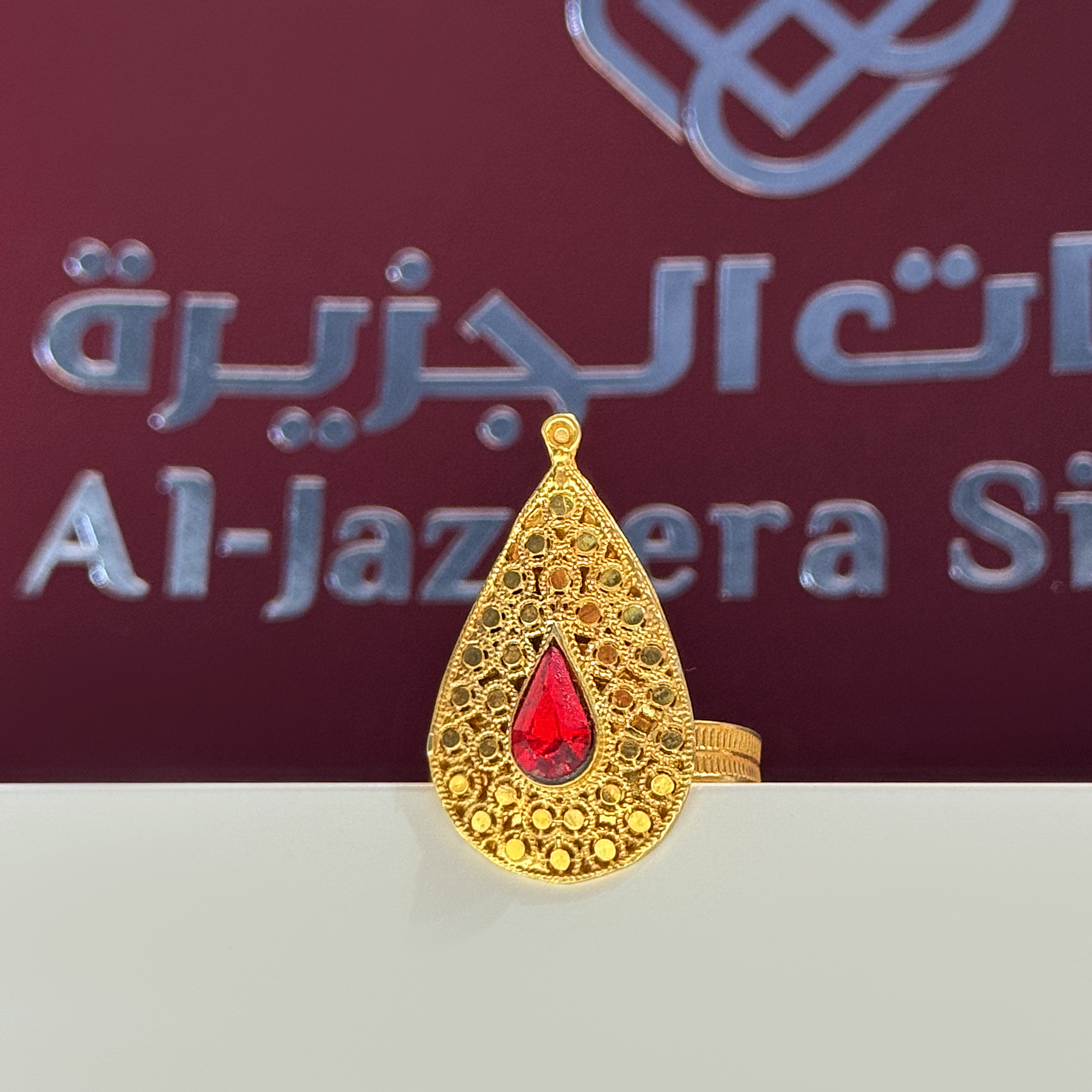 925 sterling silver plated ring - (J-0240)