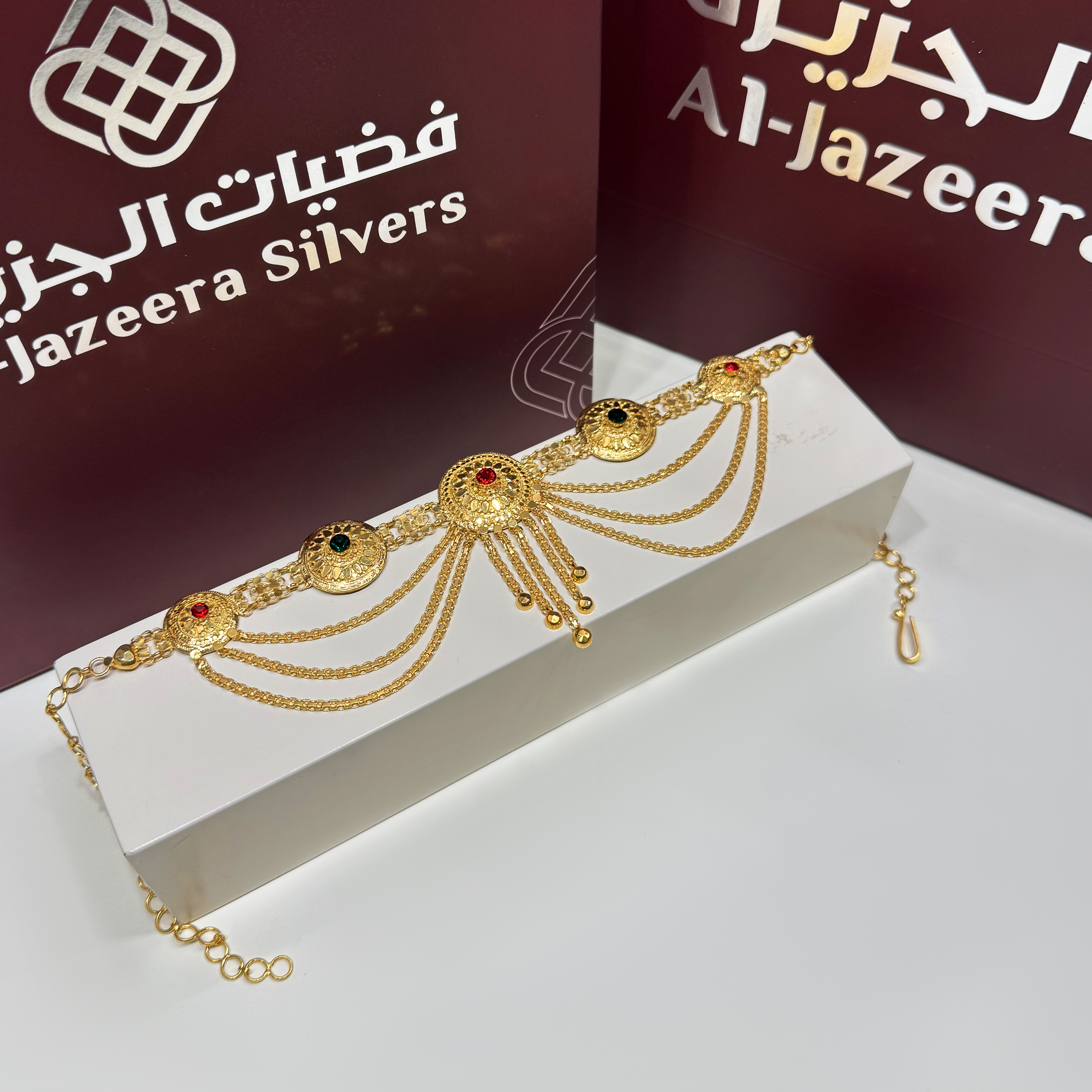 925 sterling silver plated choker - (J-0241)