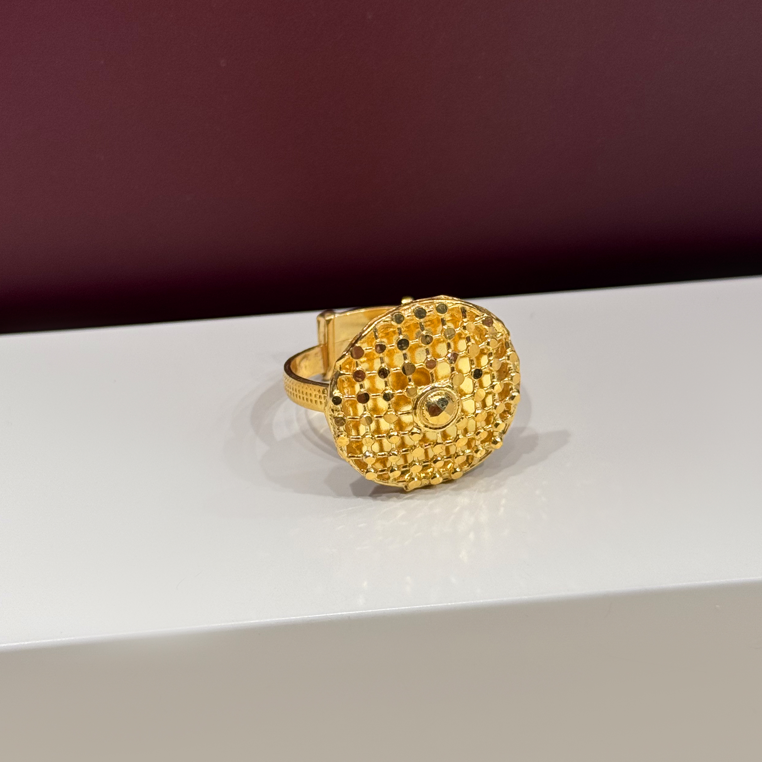 925 sterling silver plated ring - (J-0255)