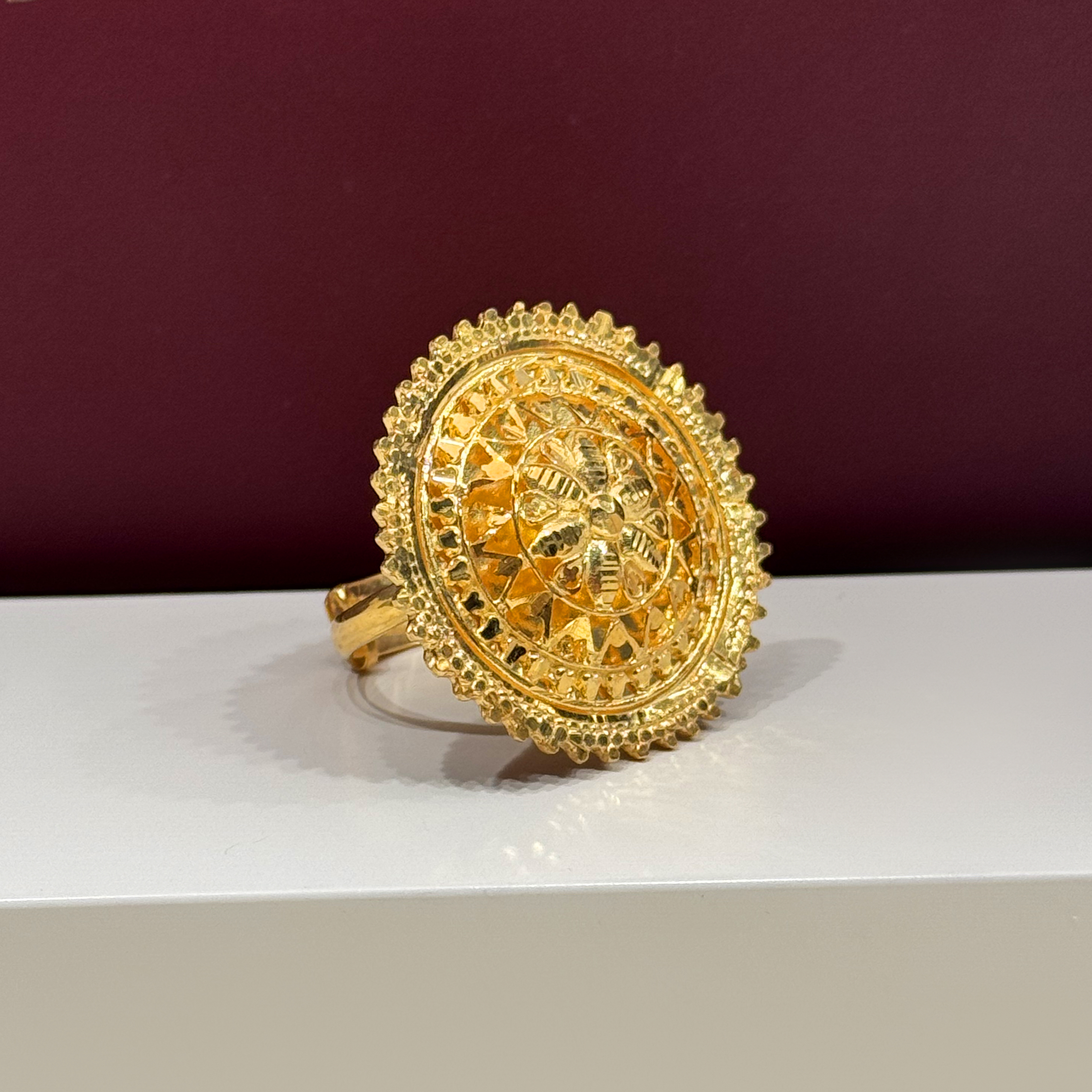 925 sterling silver plated ring - (J-0256)