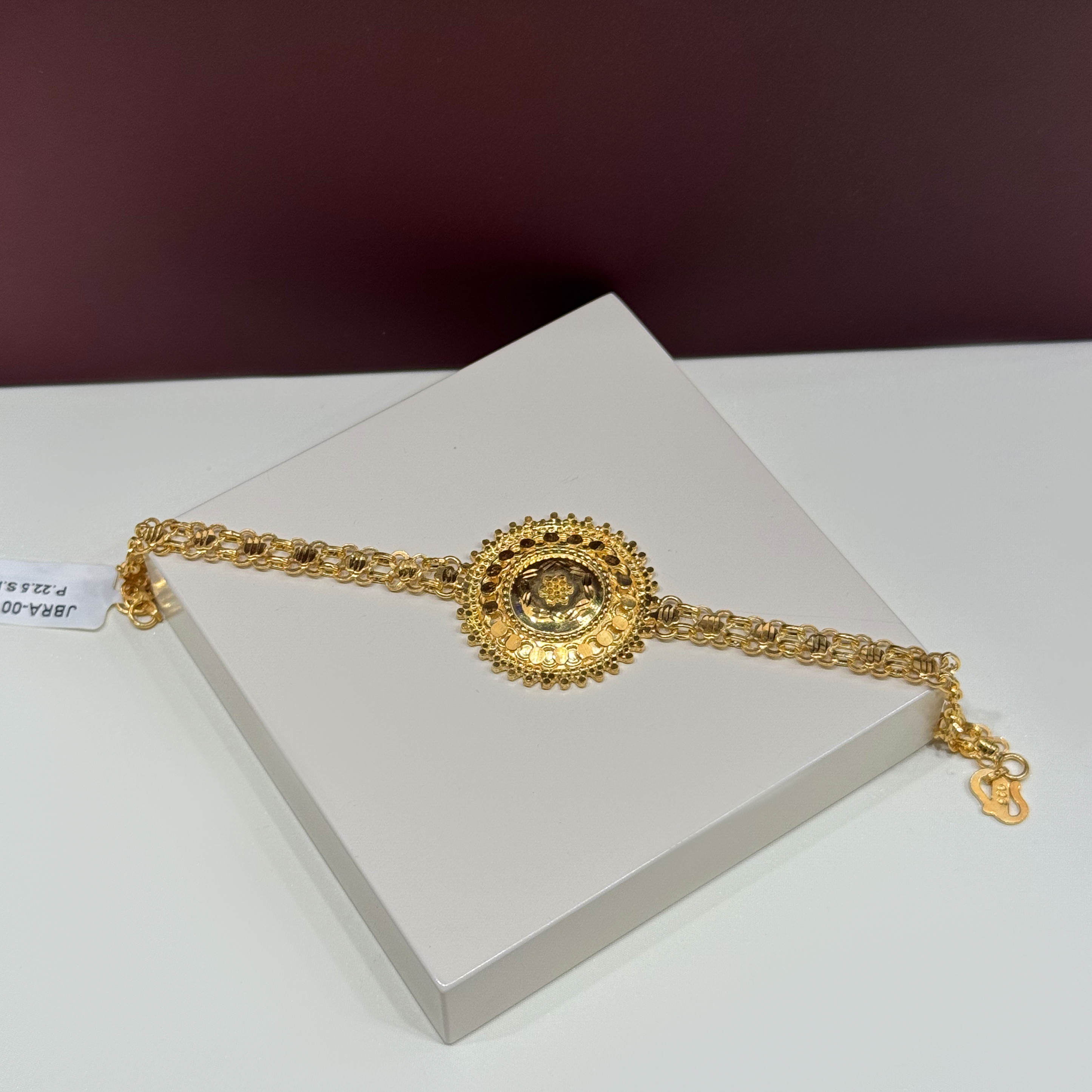 925 sterling silver plated bracelet - (J-0259)