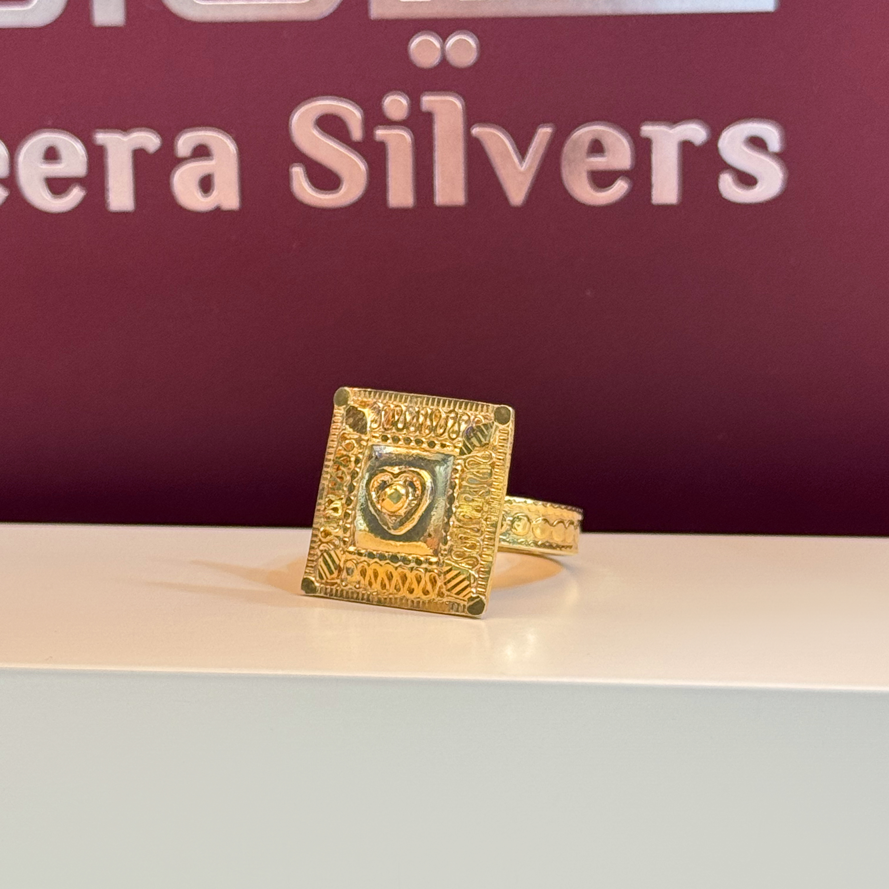 925 sterling silver plated ring - (J-0027)