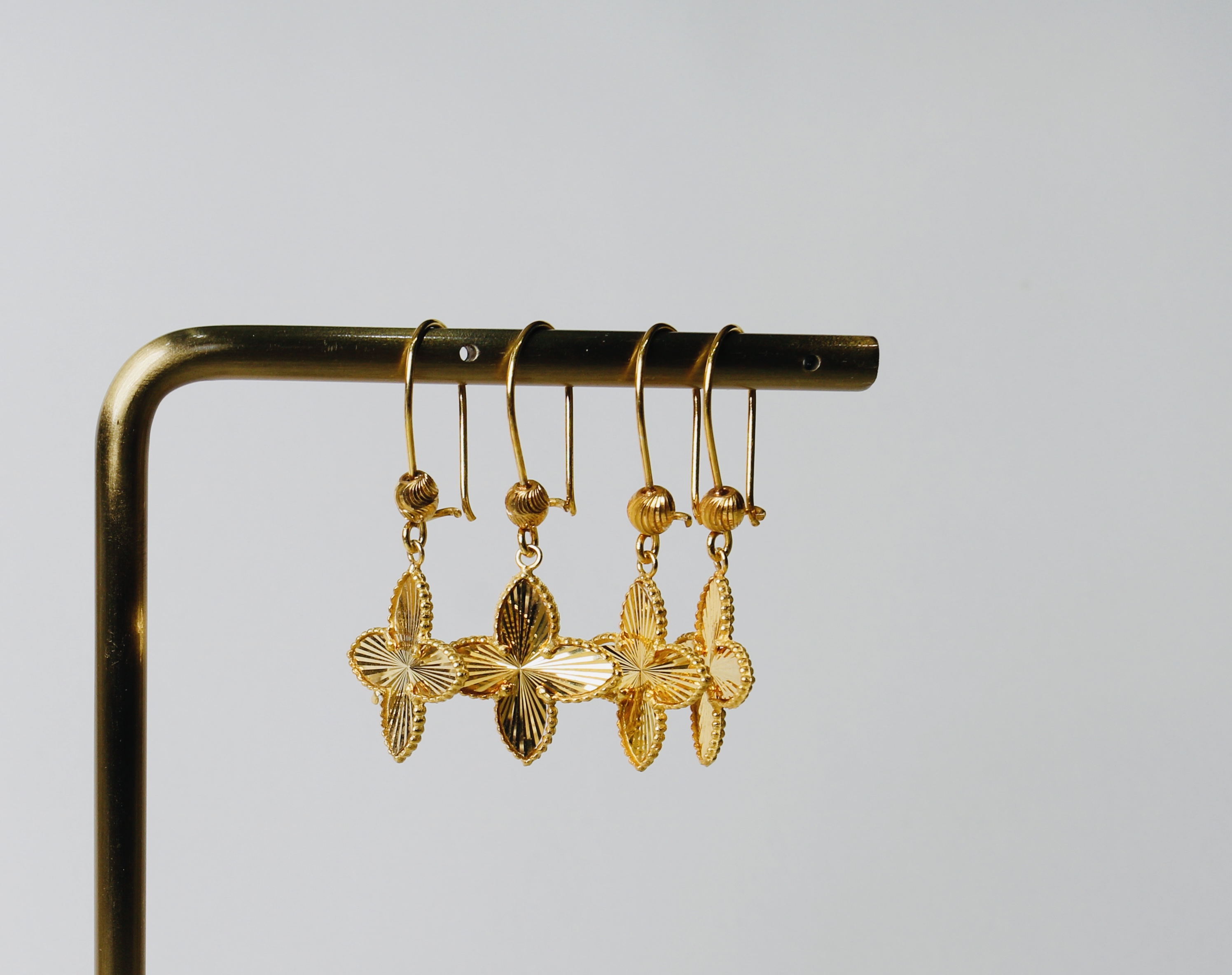 925 sterling silver plated pendant earring - (J-0303)